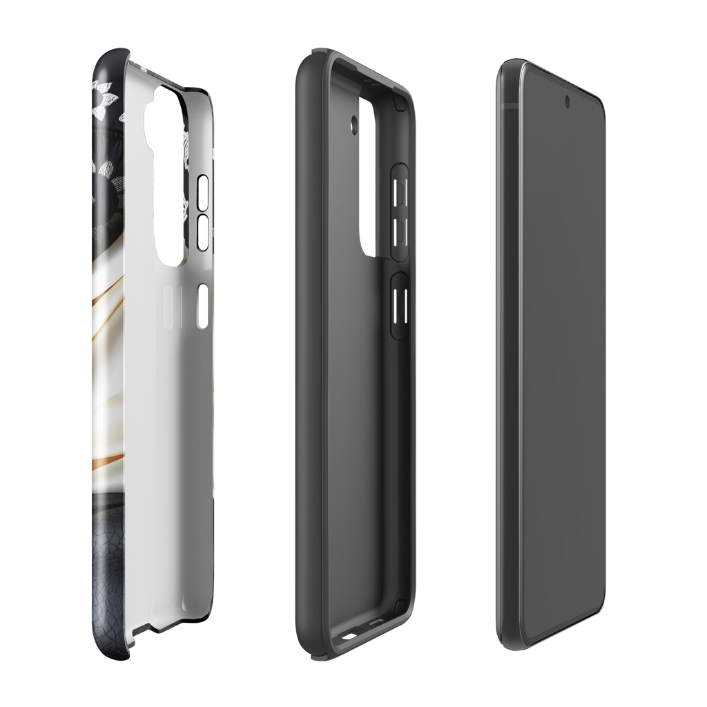 Coque Samsung TechNova Couture Signature - Protection premium haute couture double couche avec charge par induction