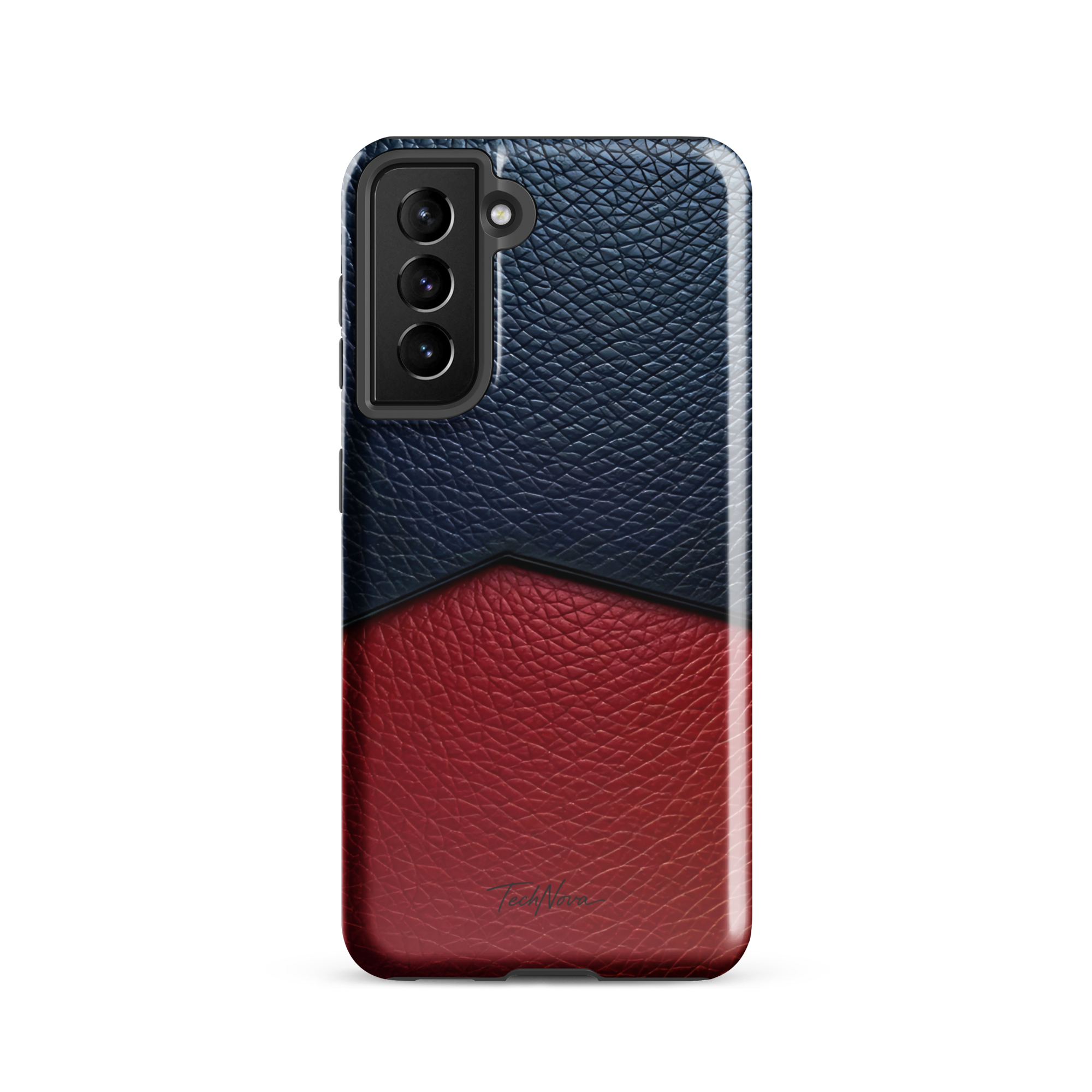 Coque Samsung TechNova Couture Signature - Protection premium haute couture double couche avec charge par induction
