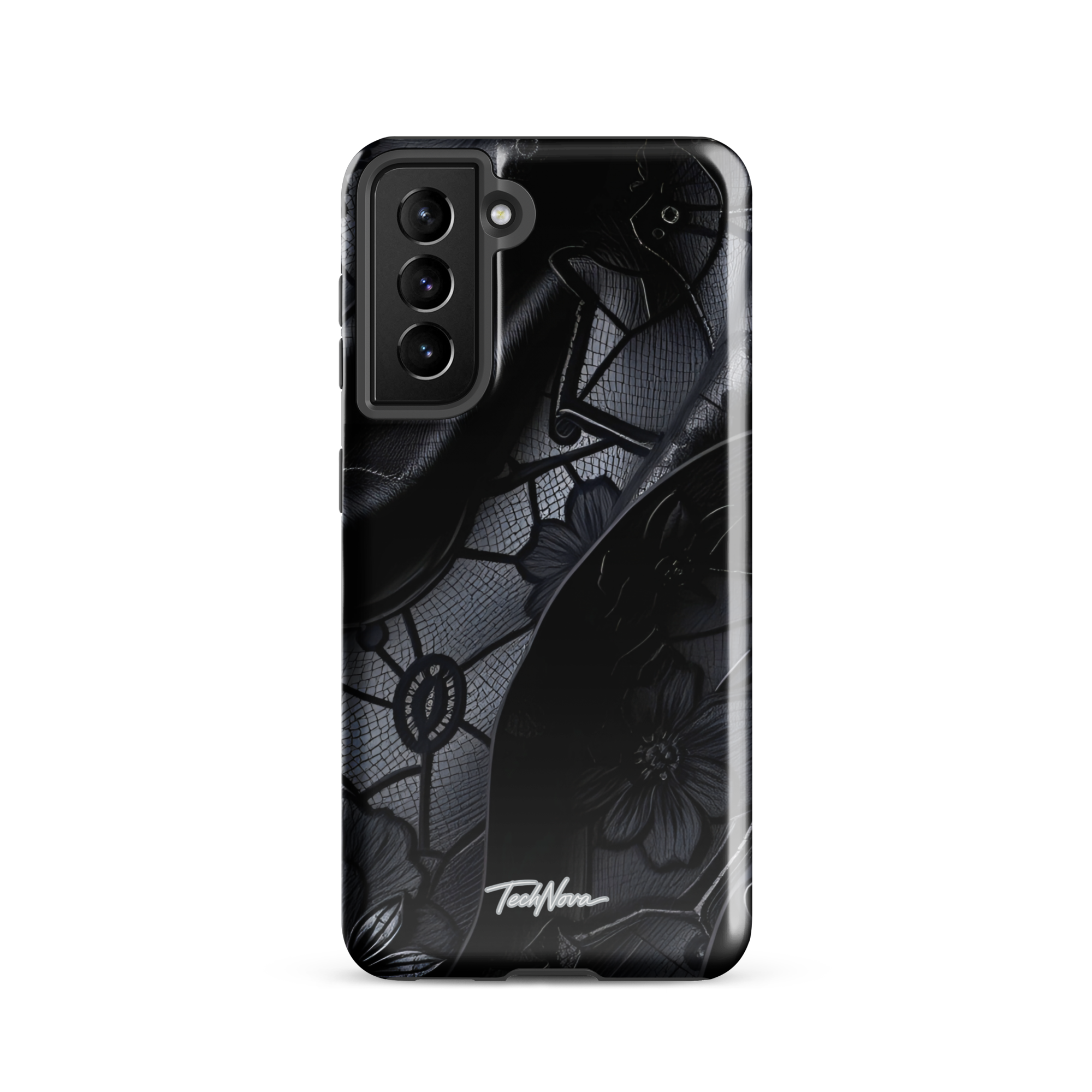 Coque Samsung TechNova Couture Signature - Protection premium haute couture double couche avec charge par induction
