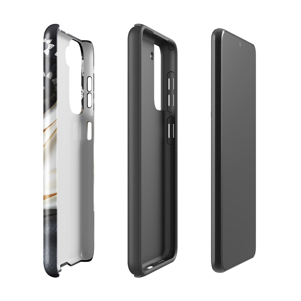 Coque Samsung TechNova Couture Signature - Protection premium haute couture double couche avec charge par induction