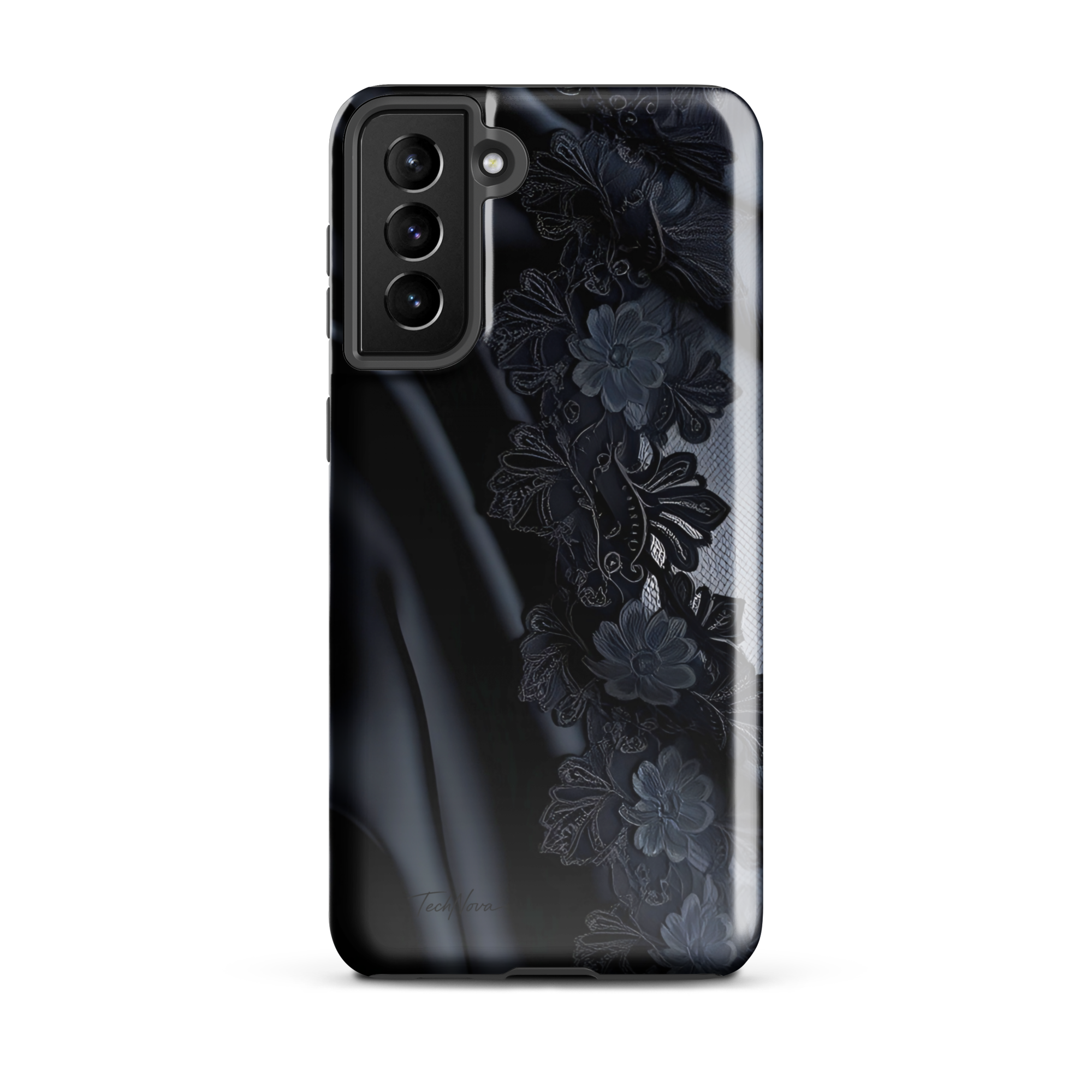 Coque Samsung TechNova Couture Signature - Protection premium haute couture double couche avec charge par induction
