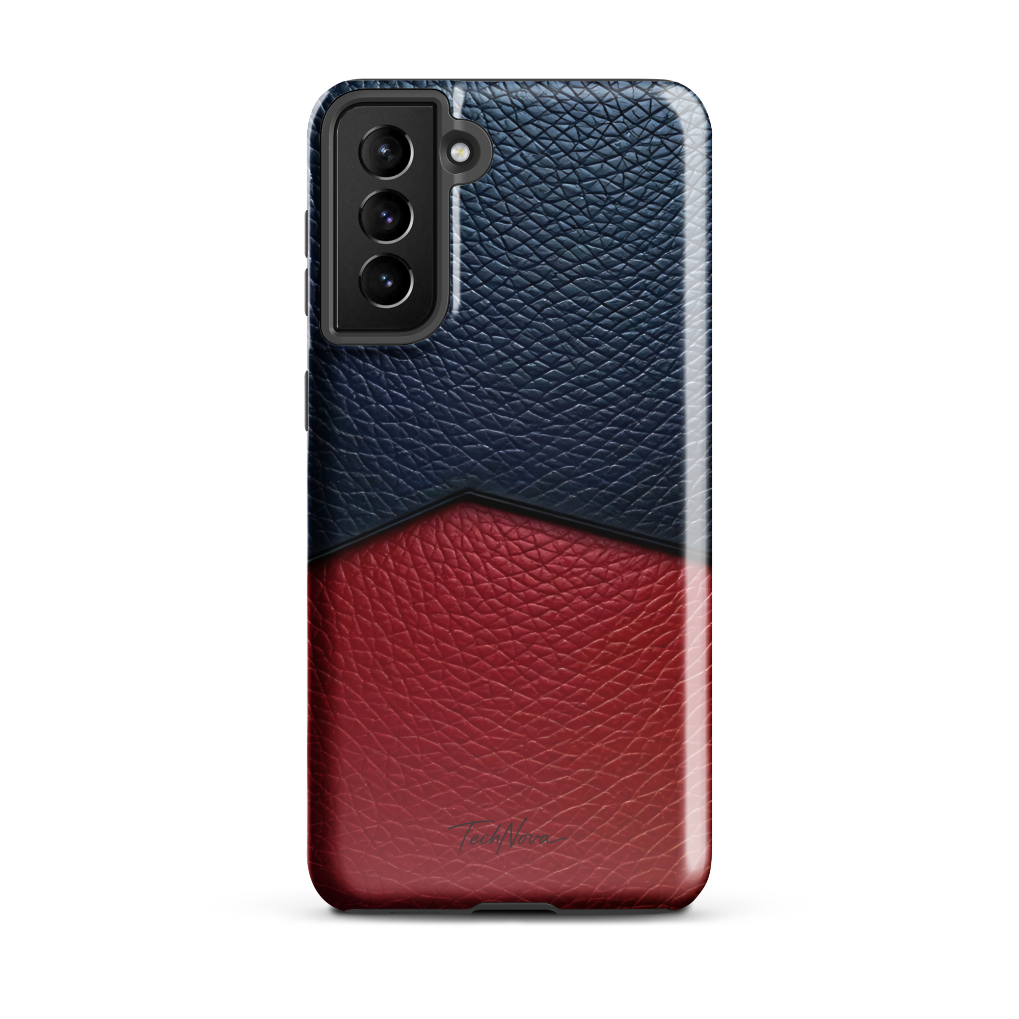 Coque Samsung TechNova Couture Signature - Protection premium haute couture double couche avec charge par induction