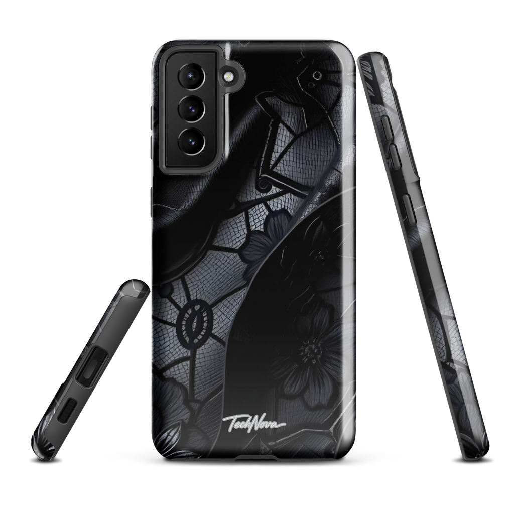 Coque Samsung TechNova Couture Signature - Protection premium haute couture double couche avec charge par induction