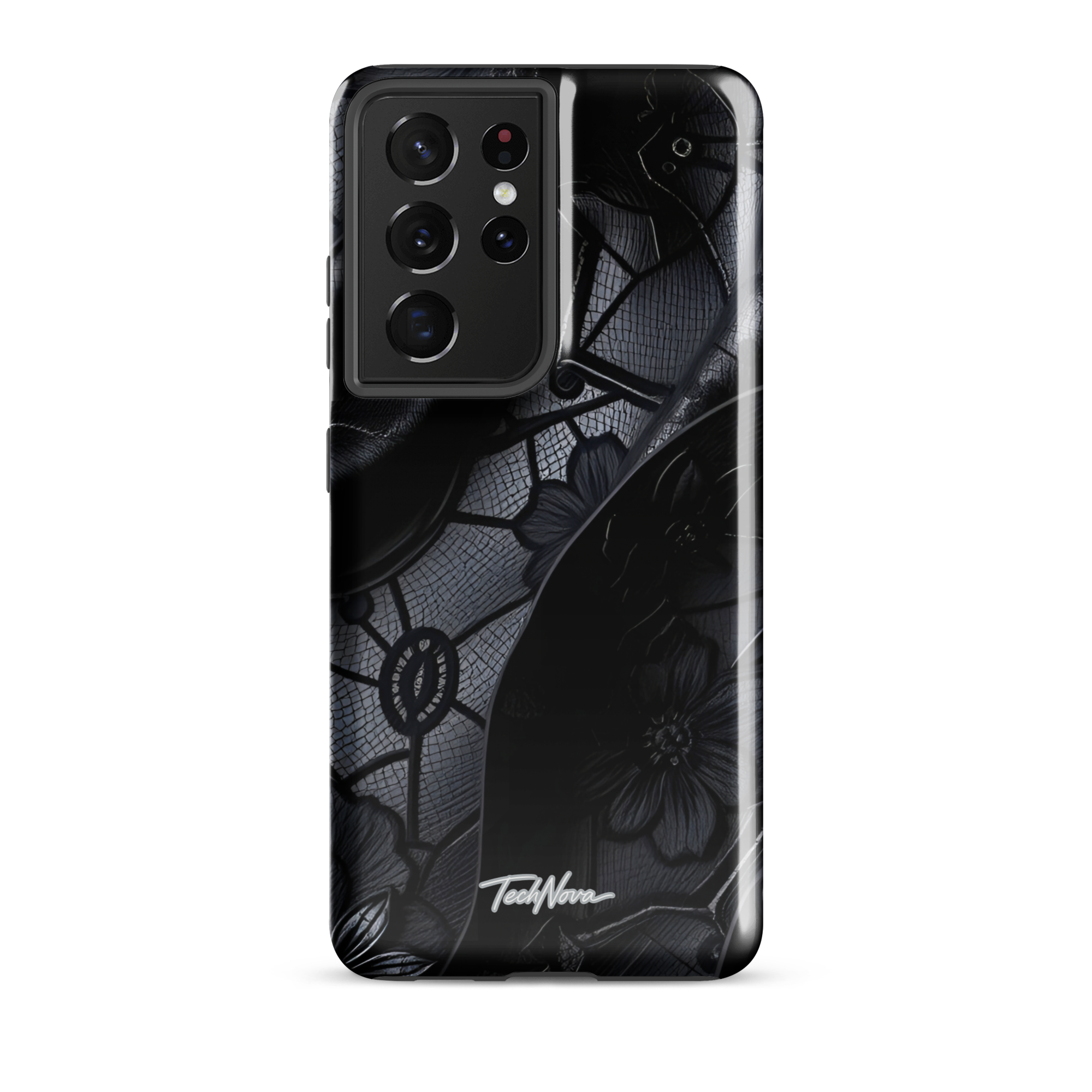 Coque Samsung TechNova Couture Signature - Protection premium haute couture double couche avec charge par induction