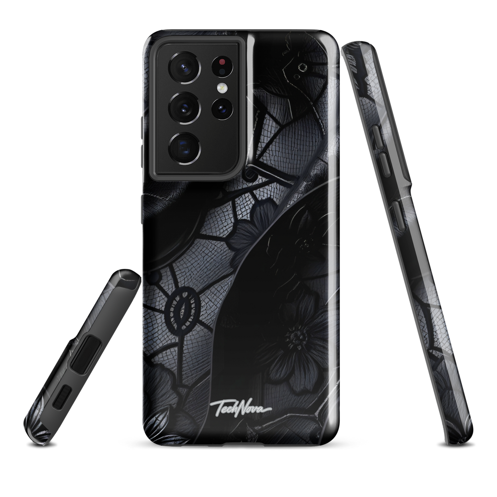 Coque Samsung TechNova Couture Signature - Protection premium haute couture double couche avec charge par induction