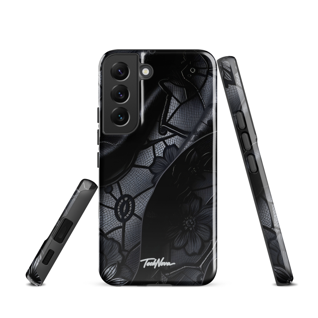 Coque Samsung TechNova Couture Signature - Protection premium haute couture double couche avec charge par induction