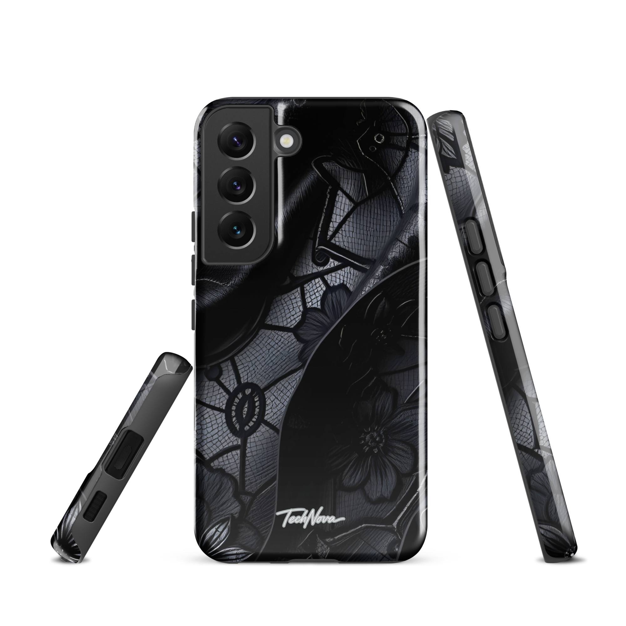 Coque Samsung TechNova Couture Signature - Protection premium haute couture double couche avec charge par induction