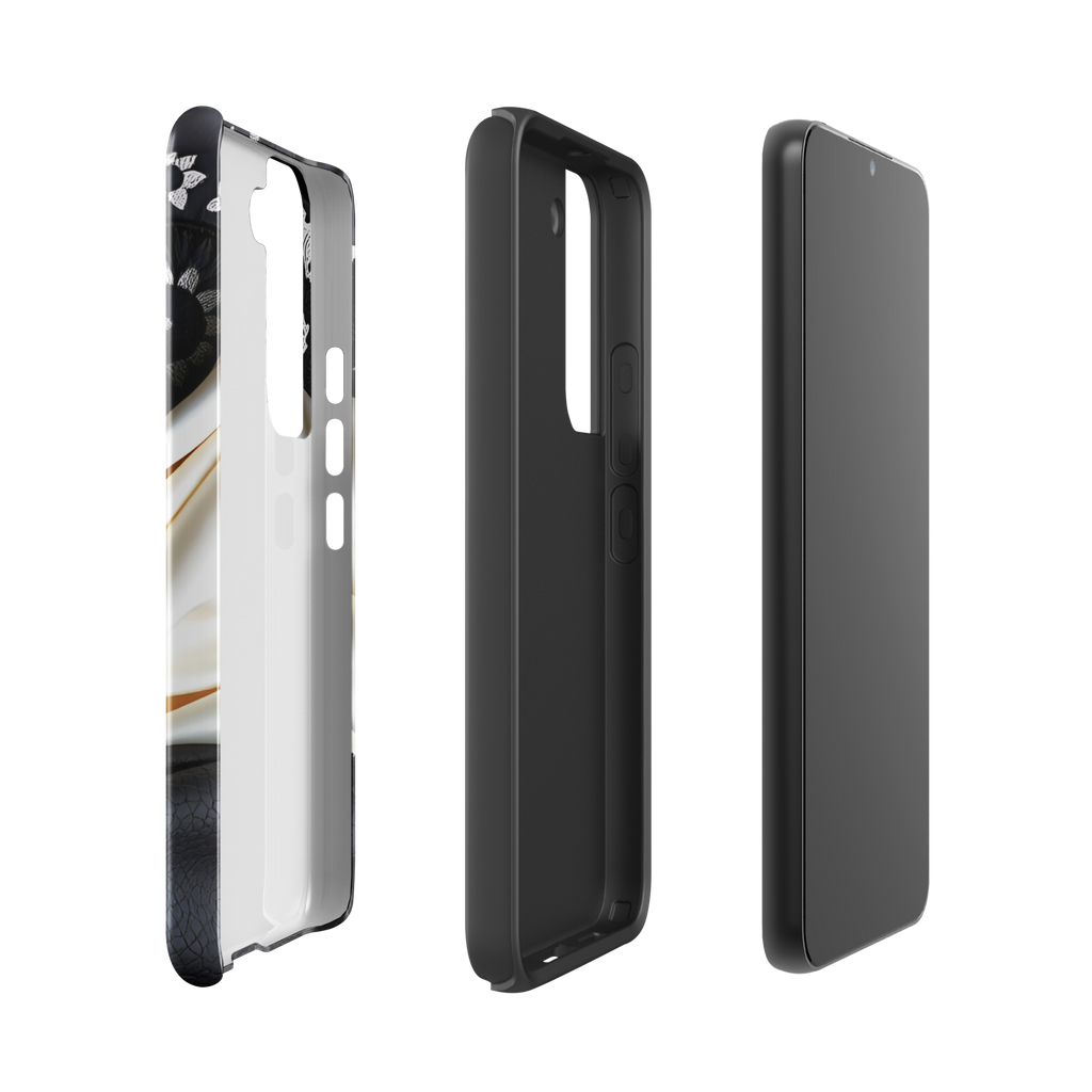 Coque Samsung TechNova Couture Signature - Protection premium haute couture double couche avec charge par induction