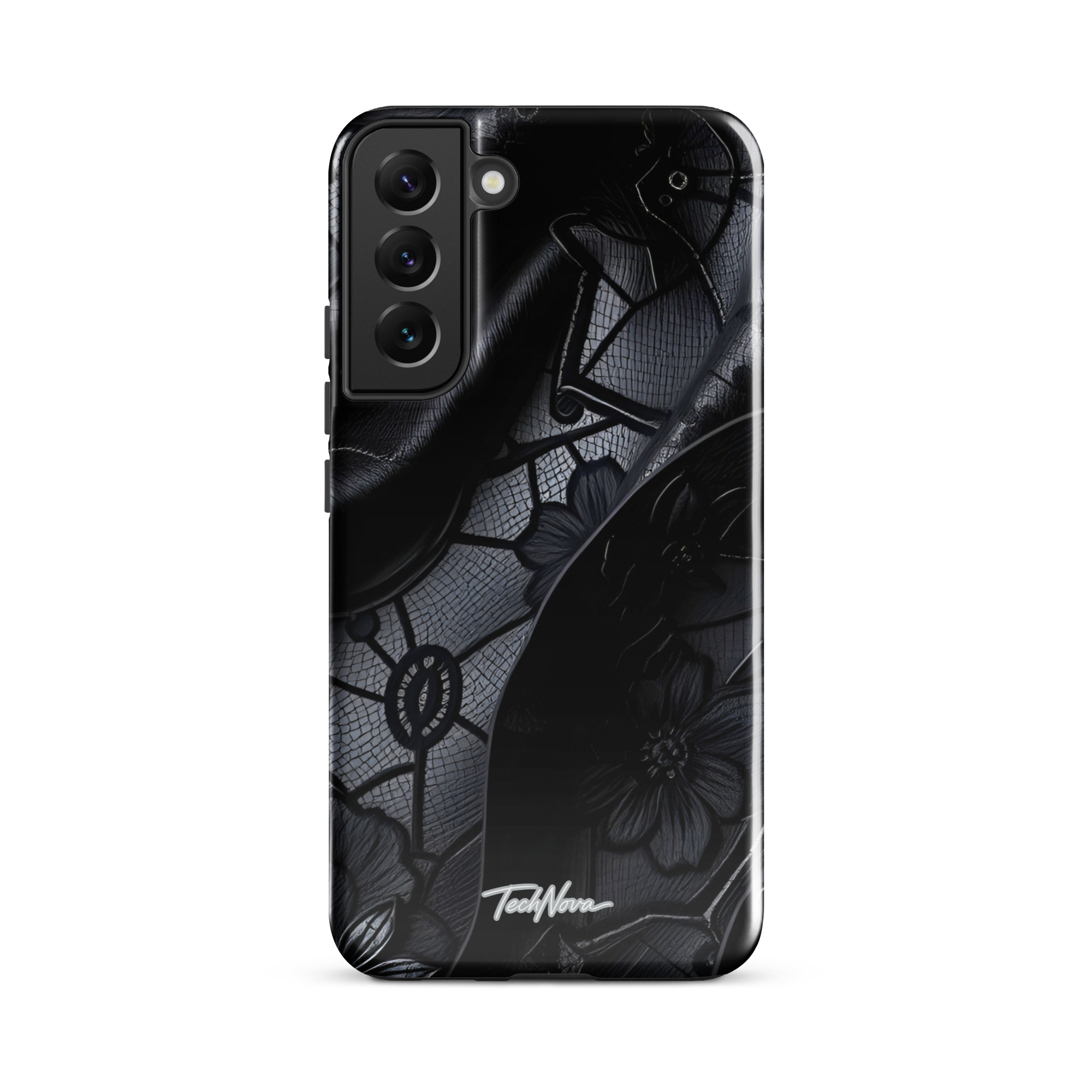 Coque Samsung TechNova Couture Signature - Protection premium haute couture double couche avec charge par induction