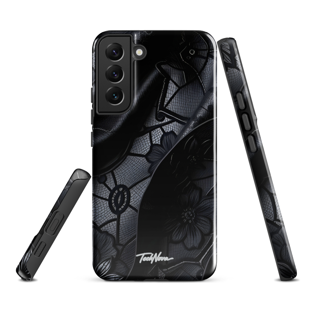 Coque Samsung TechNova Couture Signature - Protection premium haute couture double couche avec charge par induction