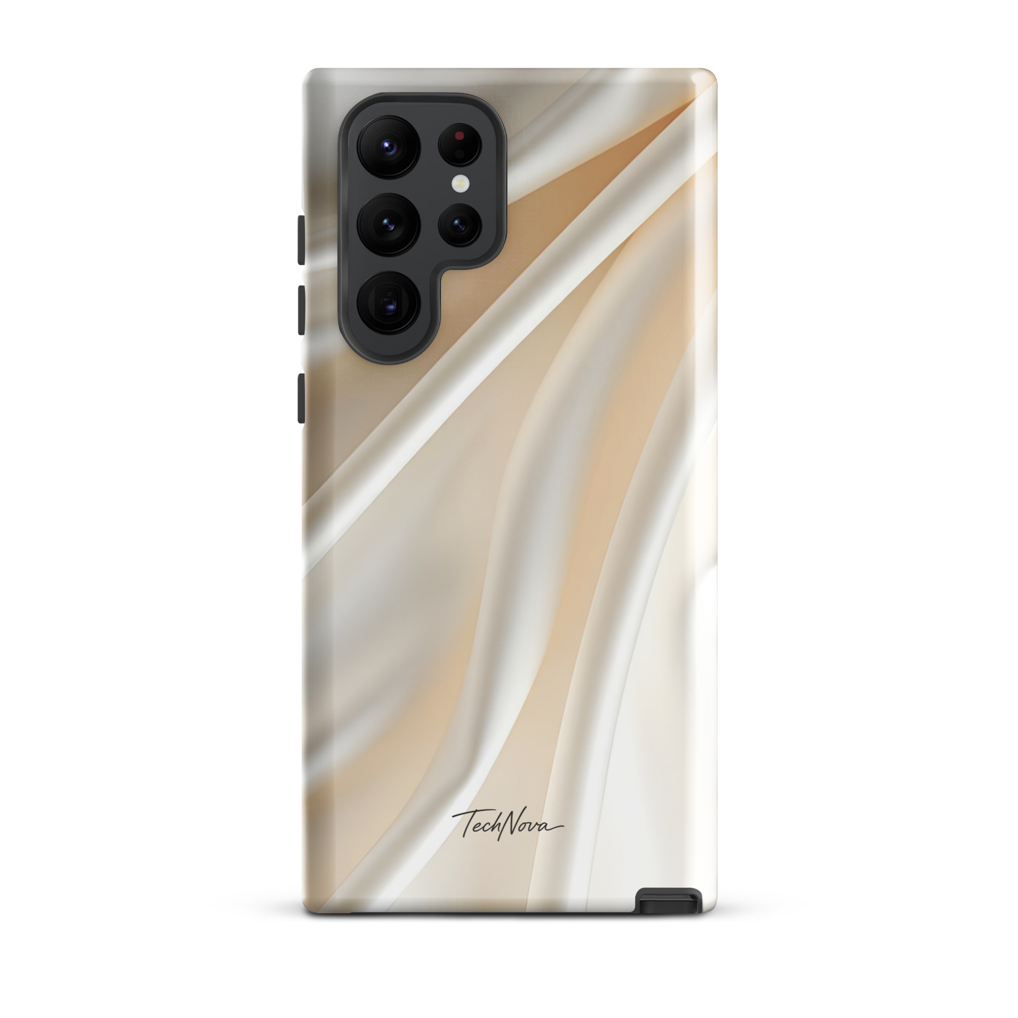 Coque Samsung TechNova Couture Signature - Protection premium haute couture double couche avec charge par induction