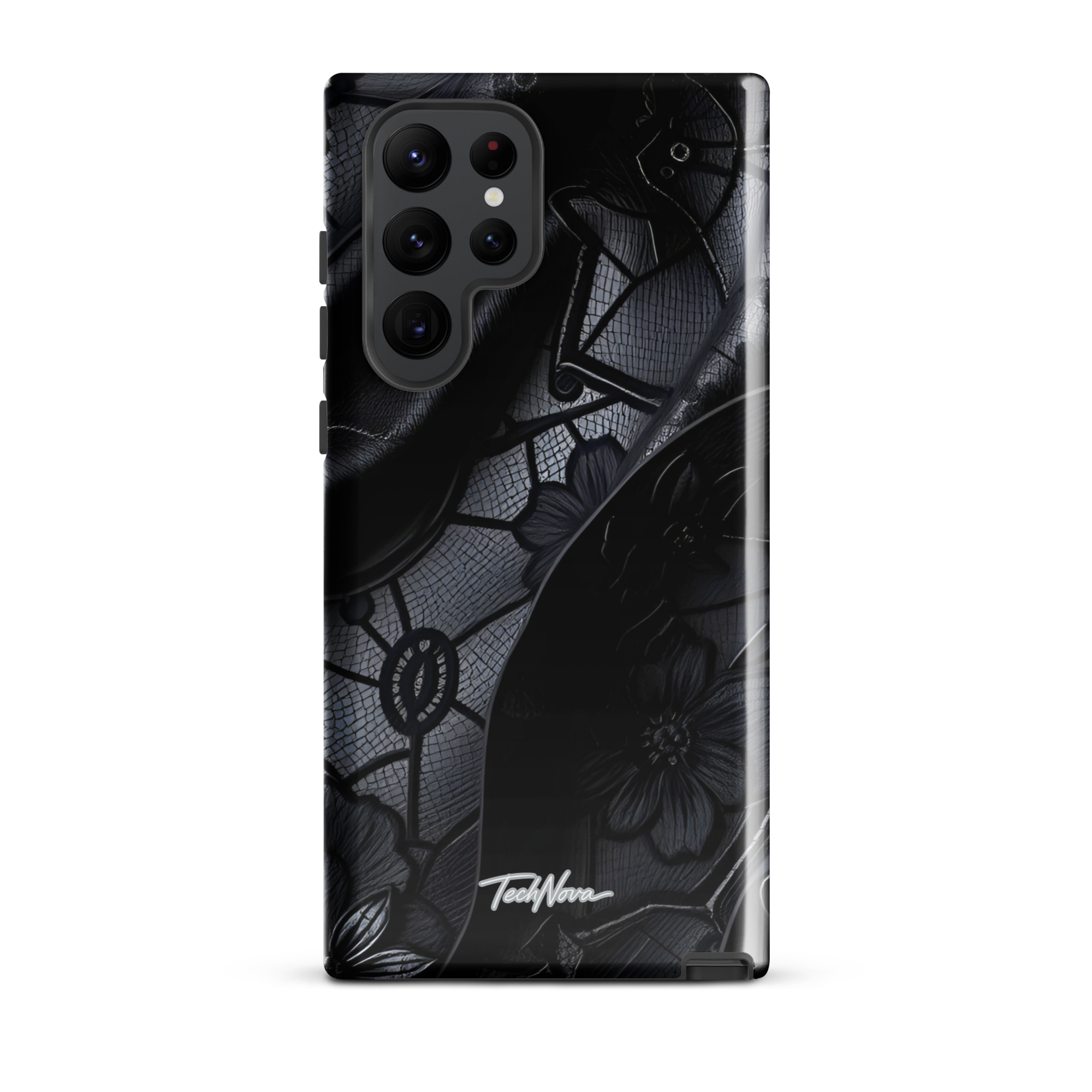 Coque Samsung TechNova Couture Signature - Protection premium haute couture double couche avec charge par induction