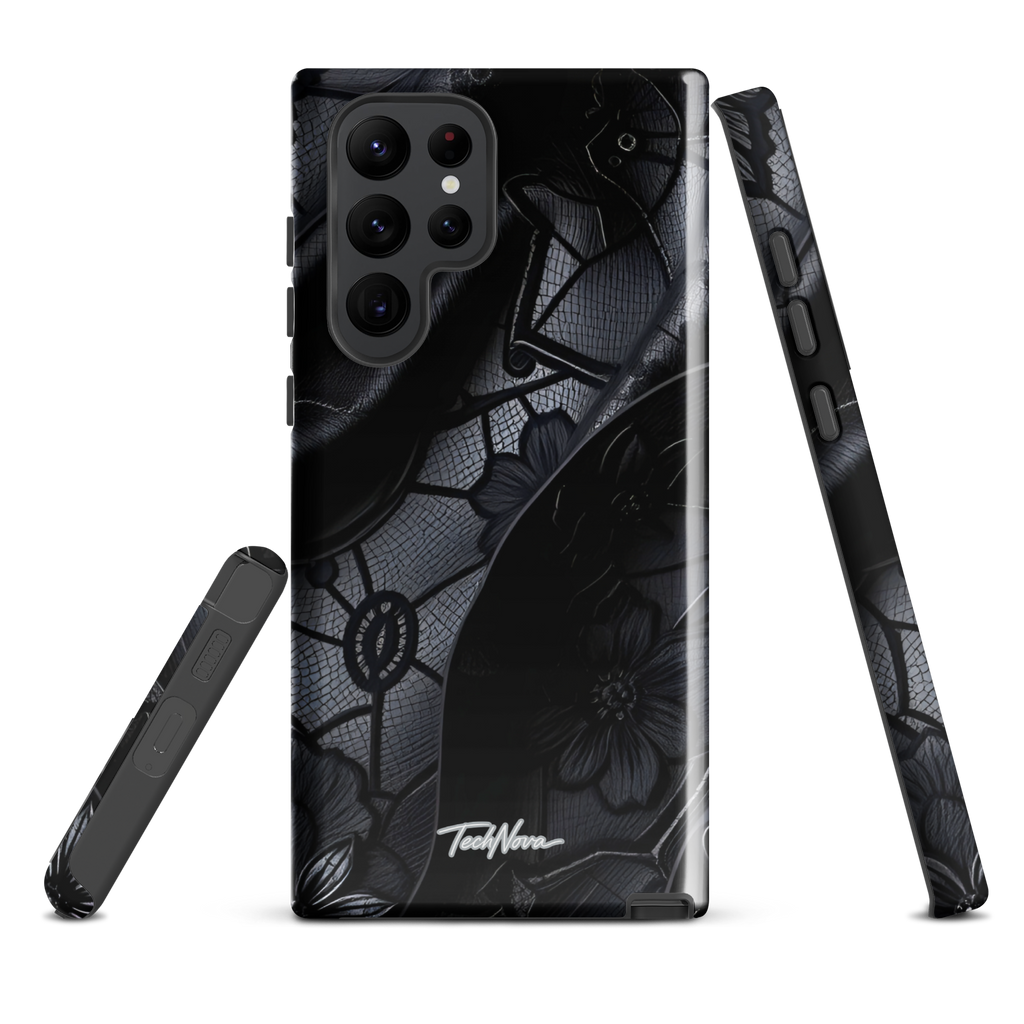 Coque Samsung TechNova Couture Signature - Protection premium haute couture double couche avec charge par induction