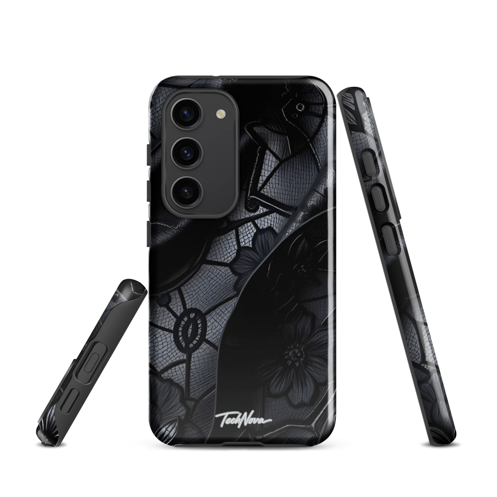 Coque Samsung TechNova Couture Signature - Protection premium haute couture double couche avec charge par induction