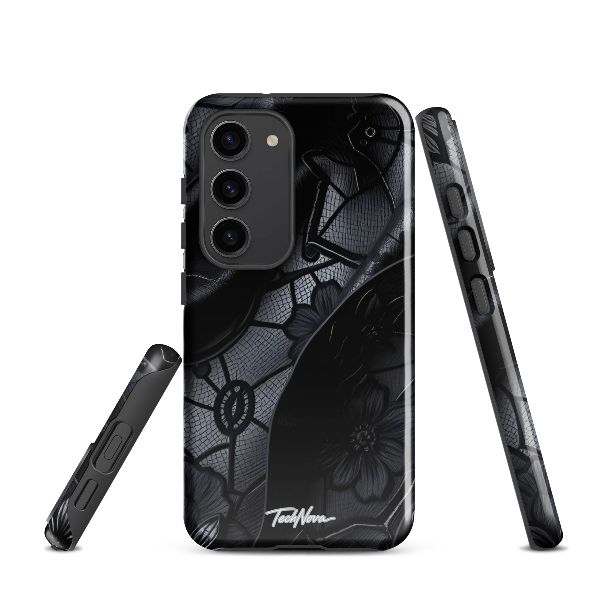 Coque Samsung TechNova Couture Signature - Protection premium haute couture double couche avec charge par induction