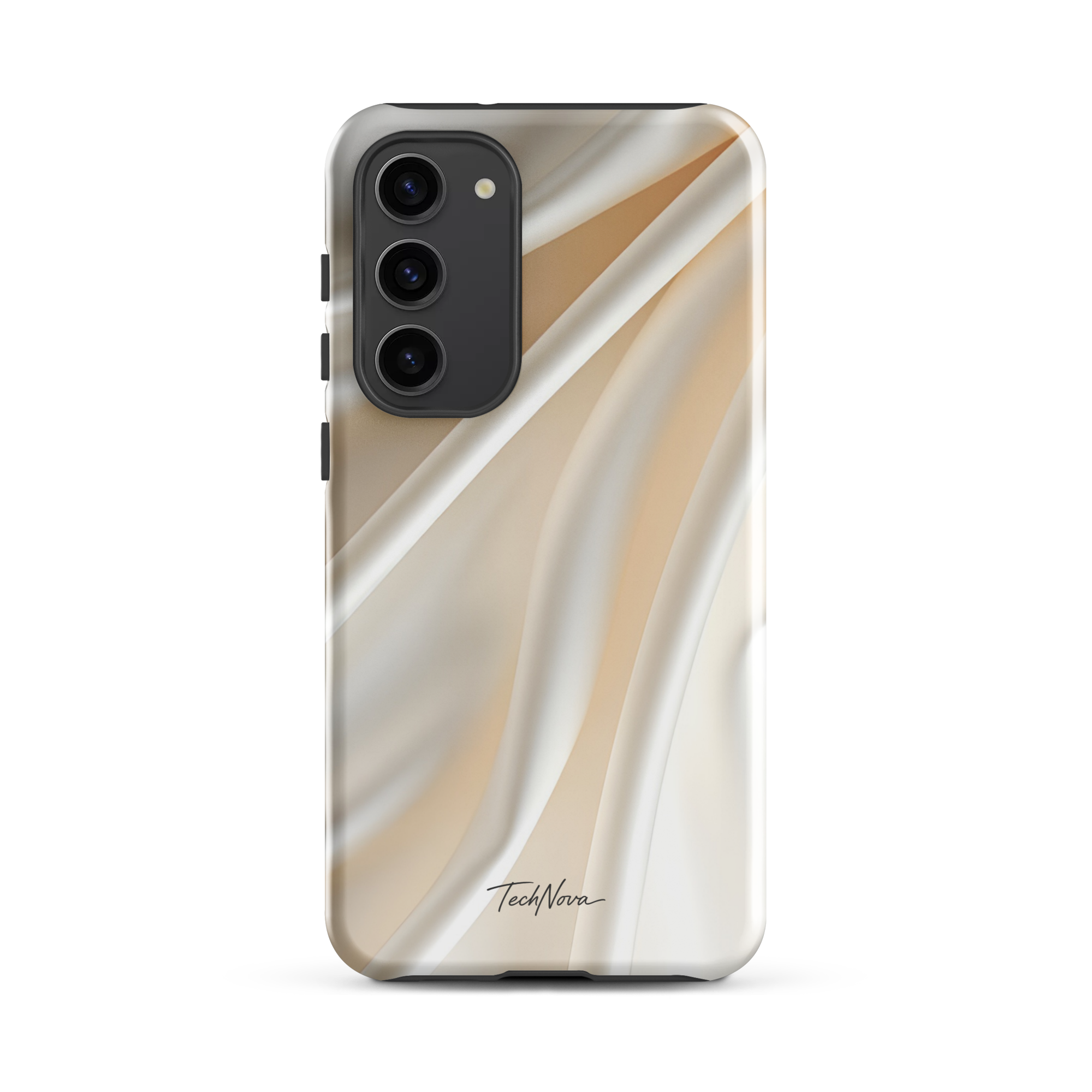 Coque Samsung TechNova Couture Signature - Protection premium haute couture double couche avec charge par induction