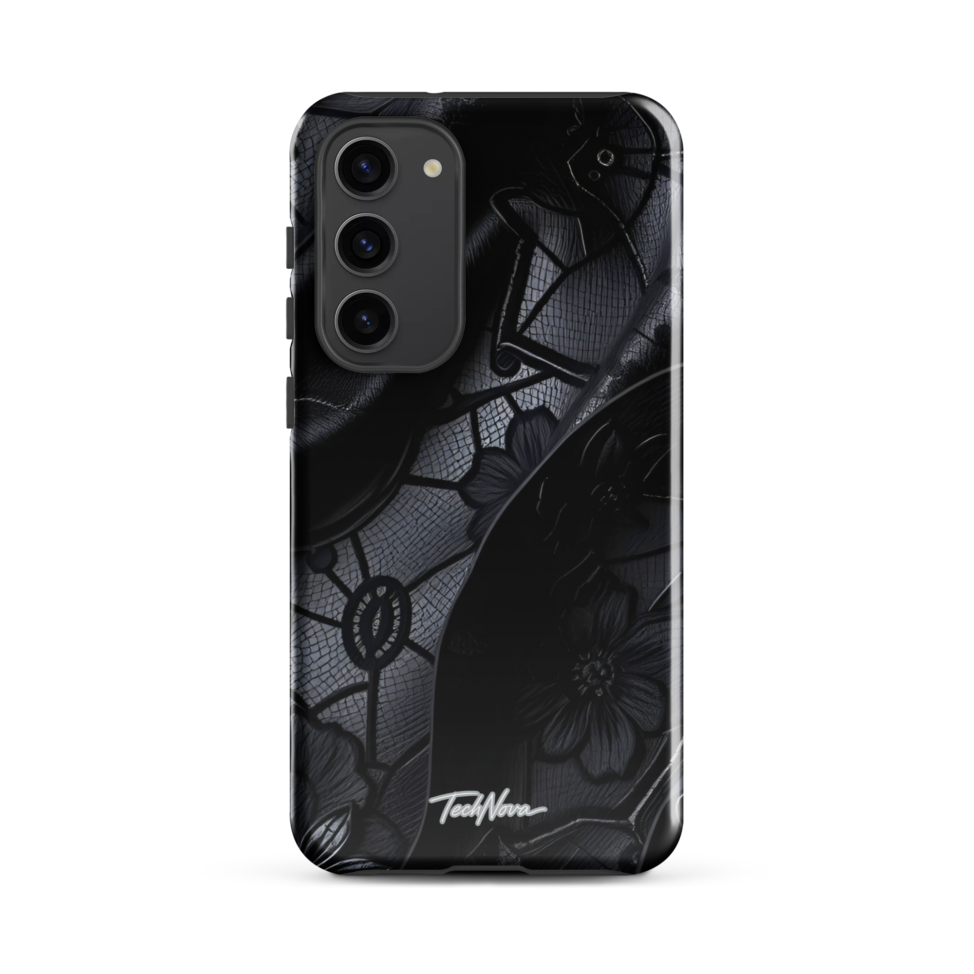 Coque Samsung TechNova Couture Signature - Protection premium haute couture double couche avec charge par induction