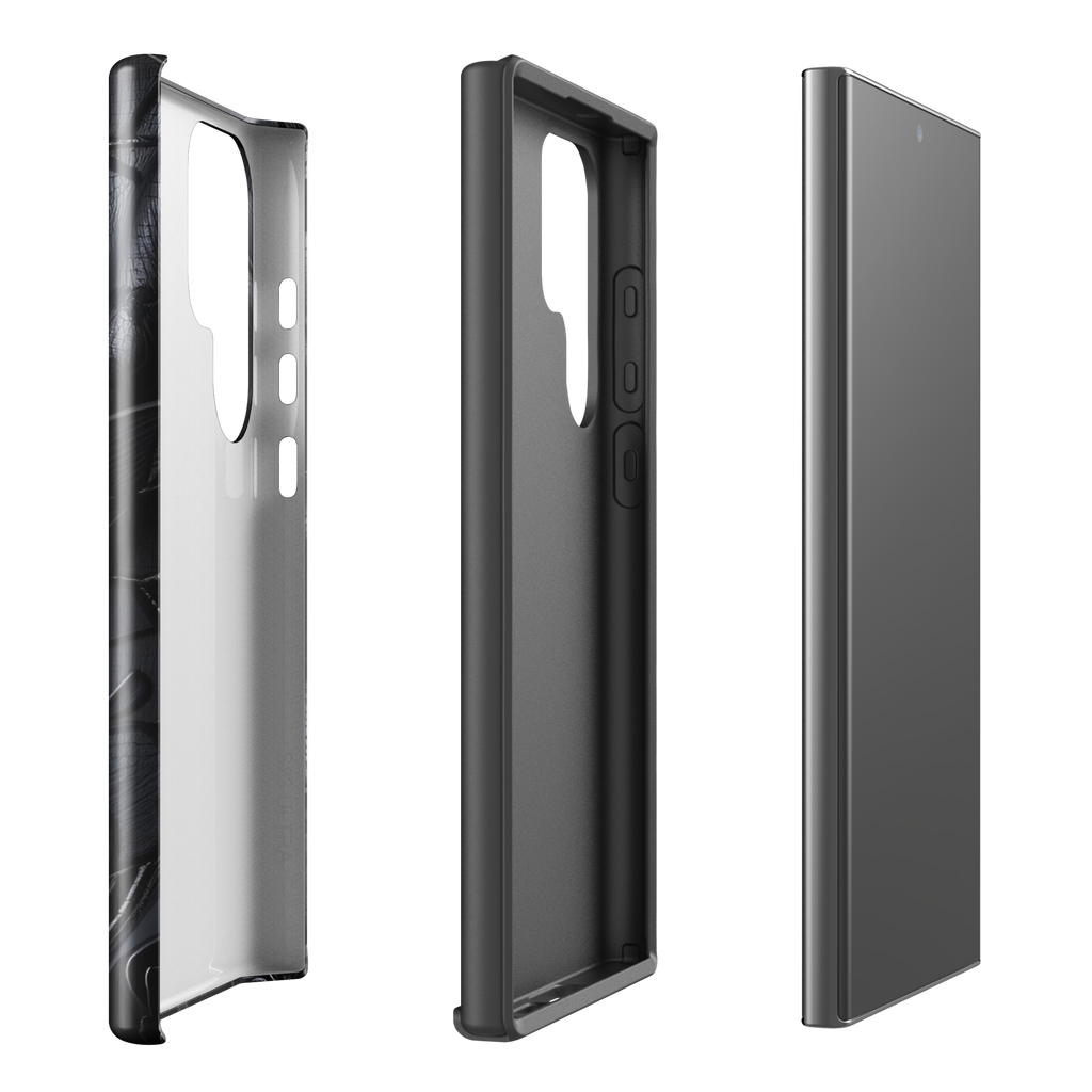 Coque Samsung TechNova Couture Signature - Protection premium haute couture double couche avec charge par induction