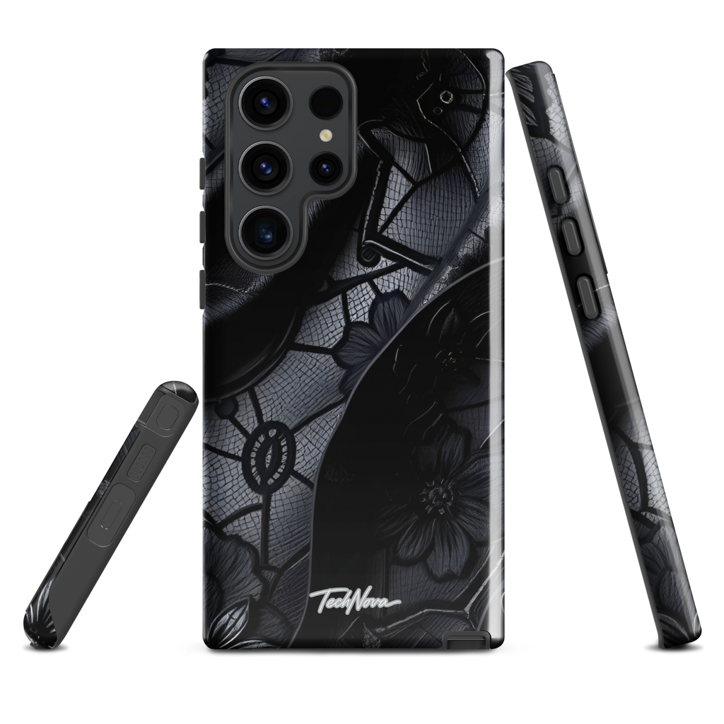 Coque Samsung TechNova Couture Signature - Protection premium haute couture double couche avec charge par induction