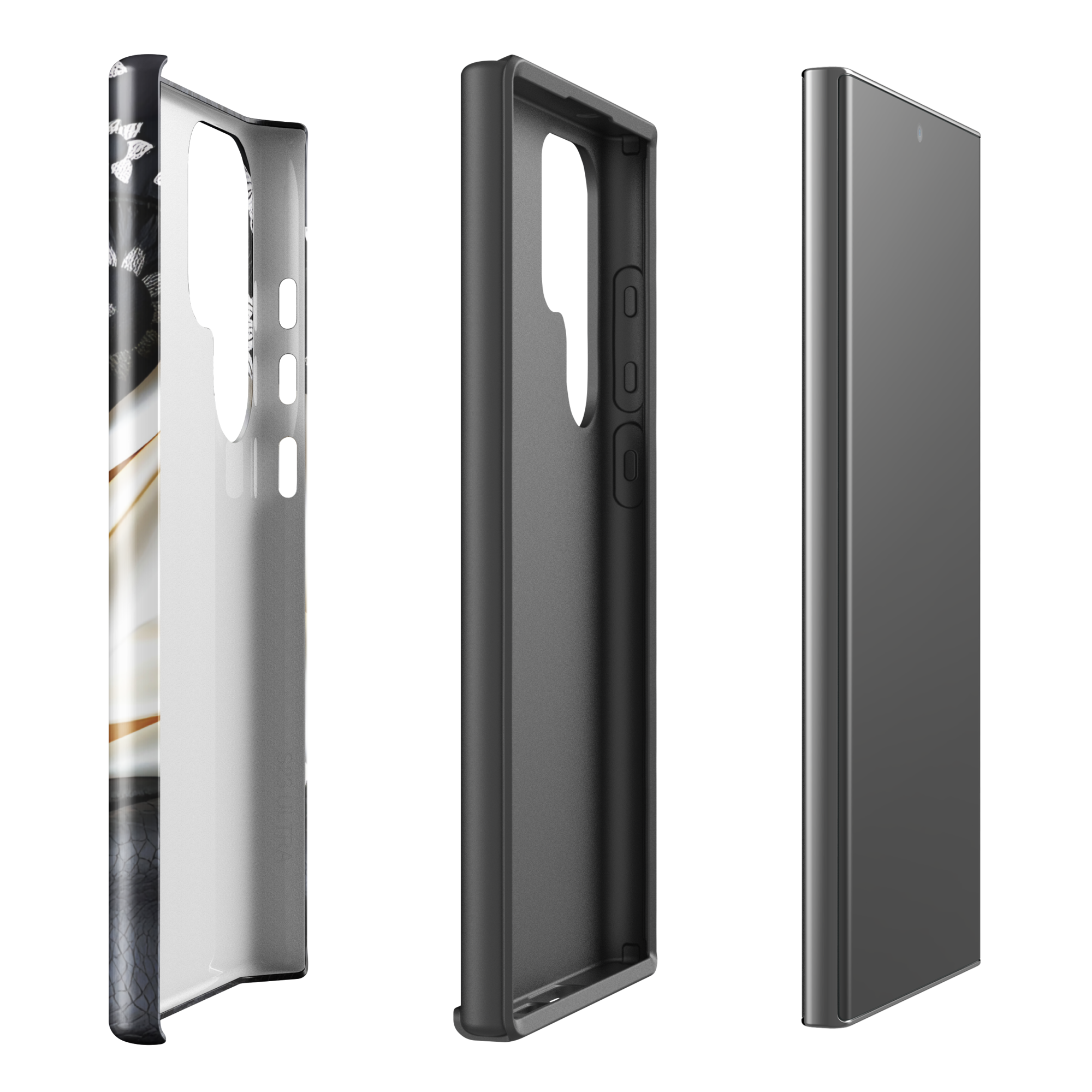 Coque Samsung TechNova Couture Signature - Protection premium haute couture double couche avec charge par induction