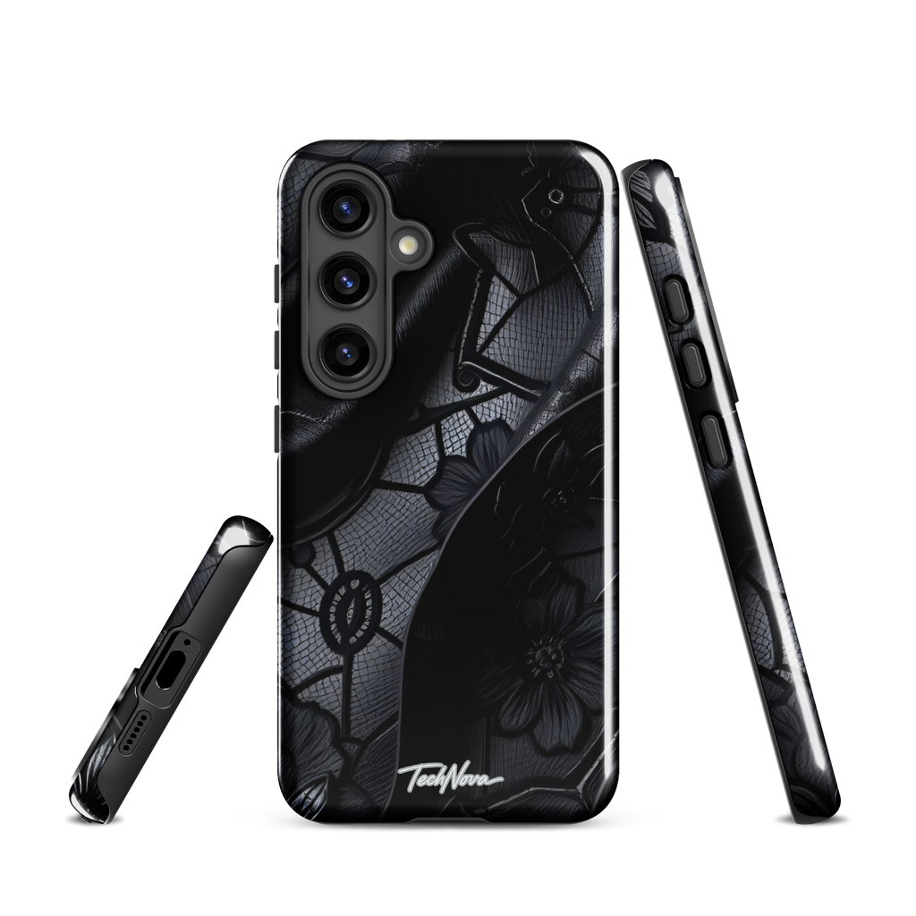 Coque Samsung TechNova Couture Signature - Protection premium haute couture double couche avec charge par induction