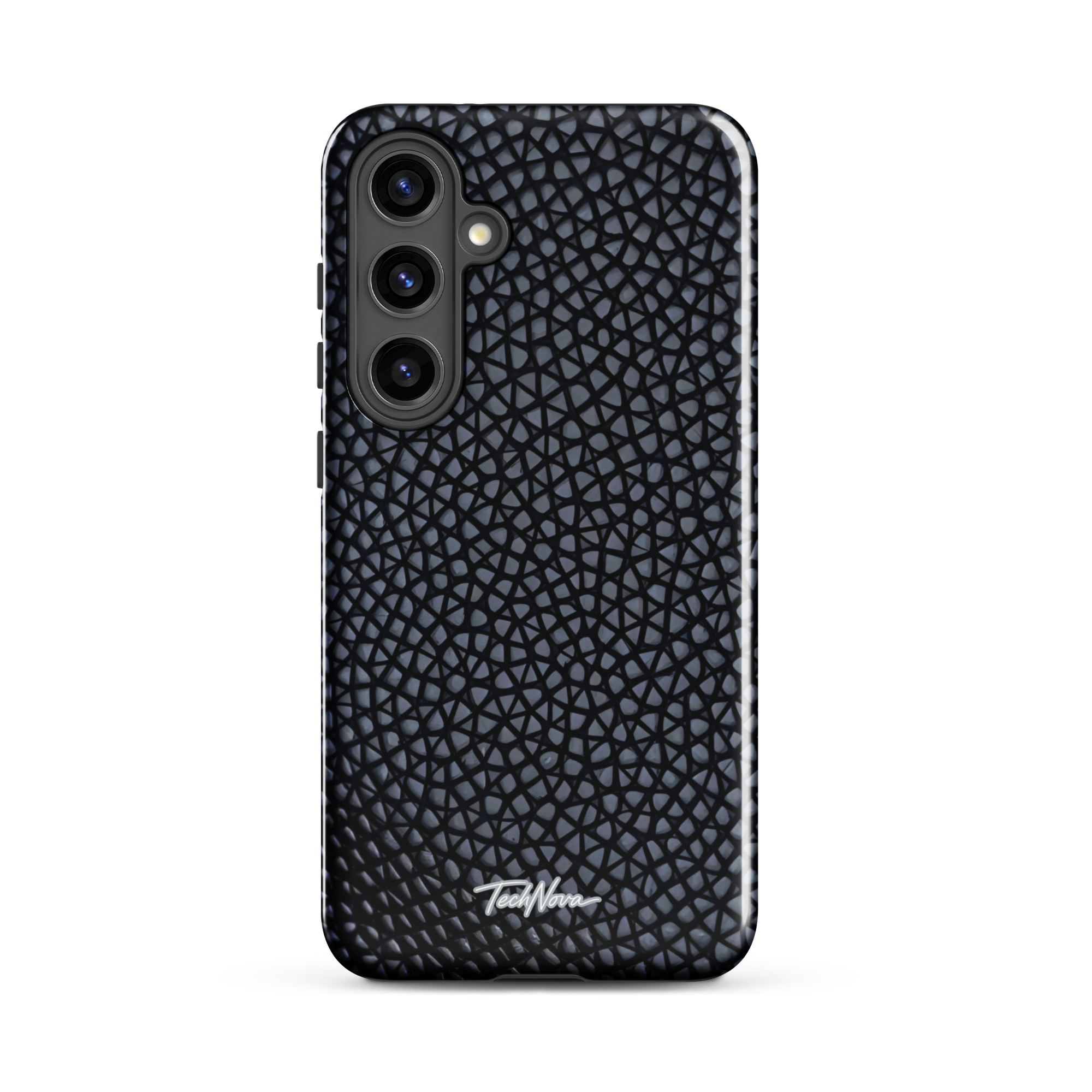 Coque Samsung TechNova Couture Signature - Protection premium haute couture double couche avec charge par induction