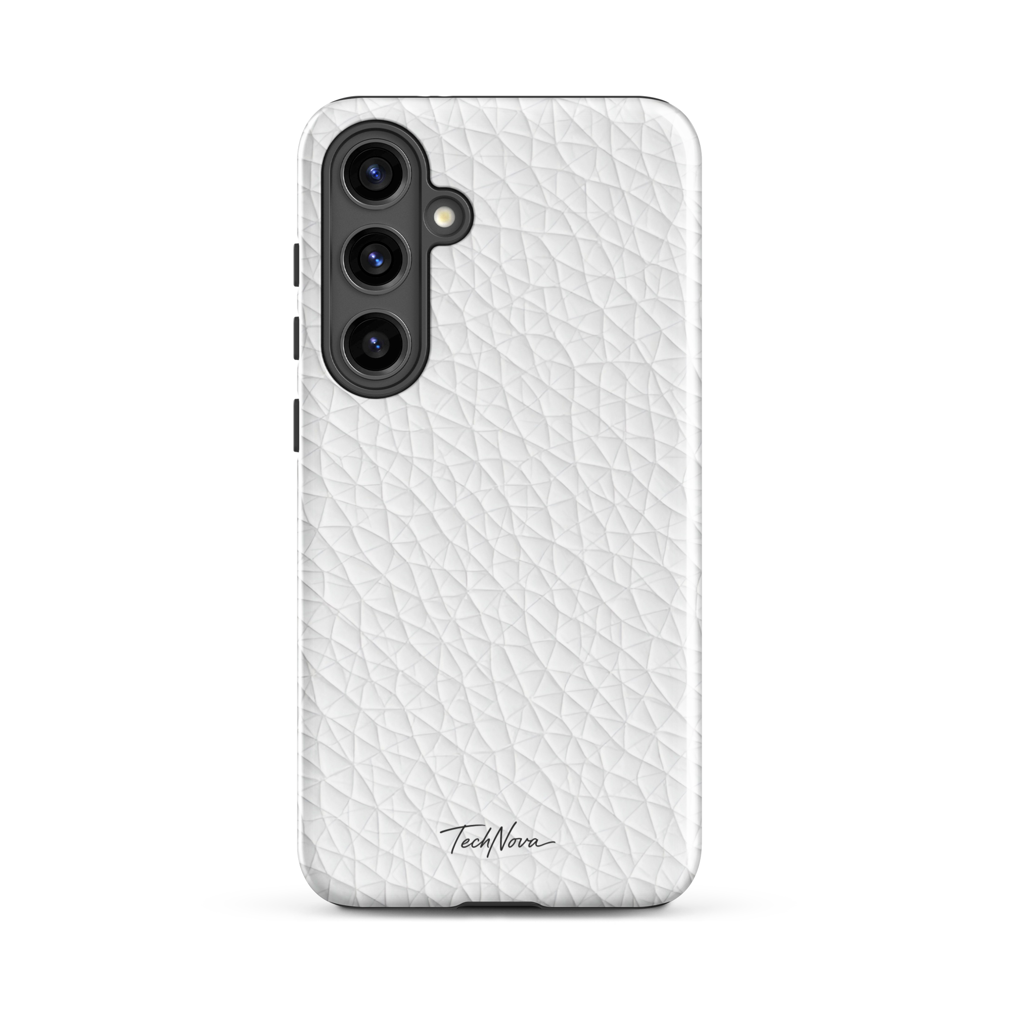 Coque Samsung TechNova Couture Signature - Protection premium haute couture double couche avec charge par induction