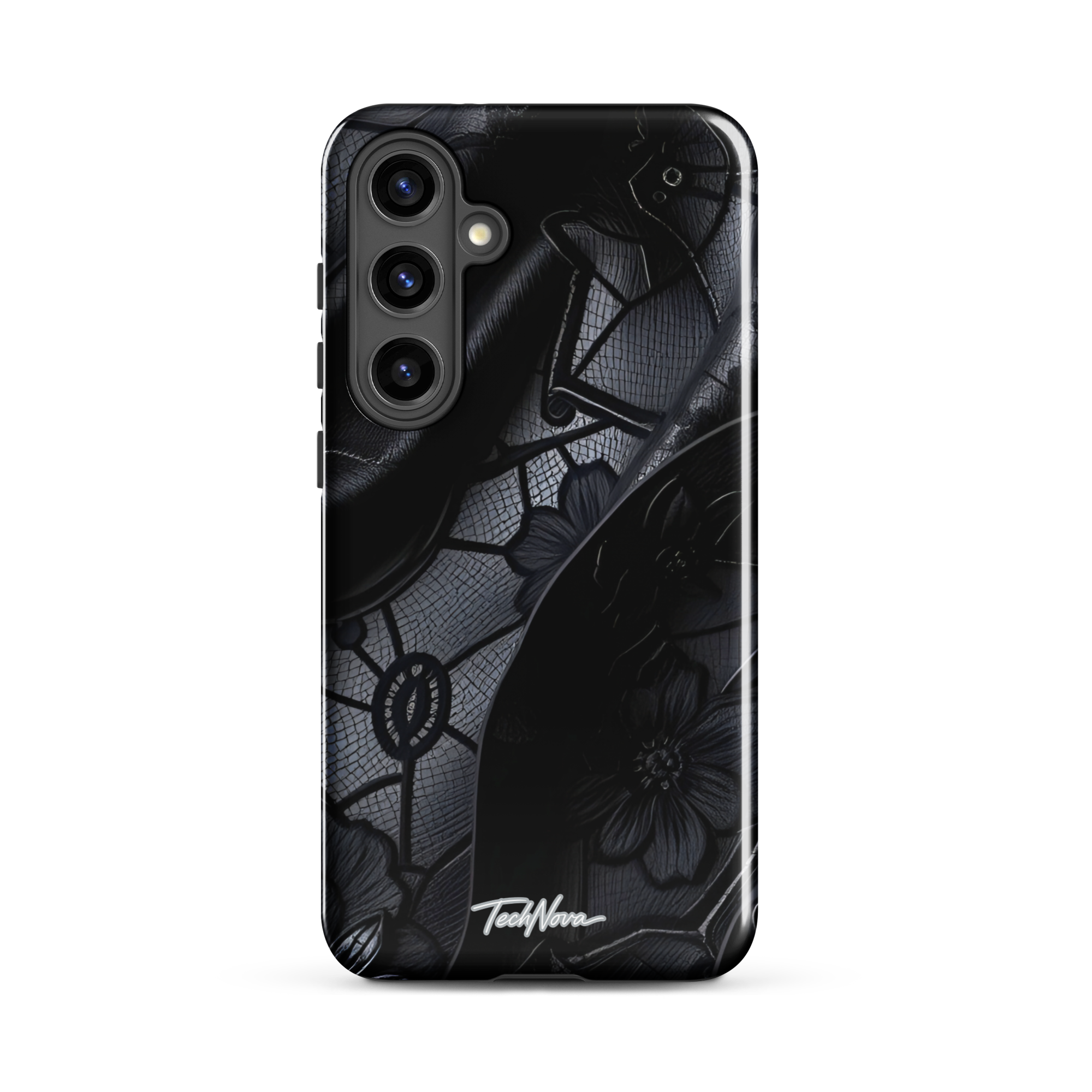 Coque Samsung TechNova Couture Signature - Protection premium haute couture double couche avec charge par induction