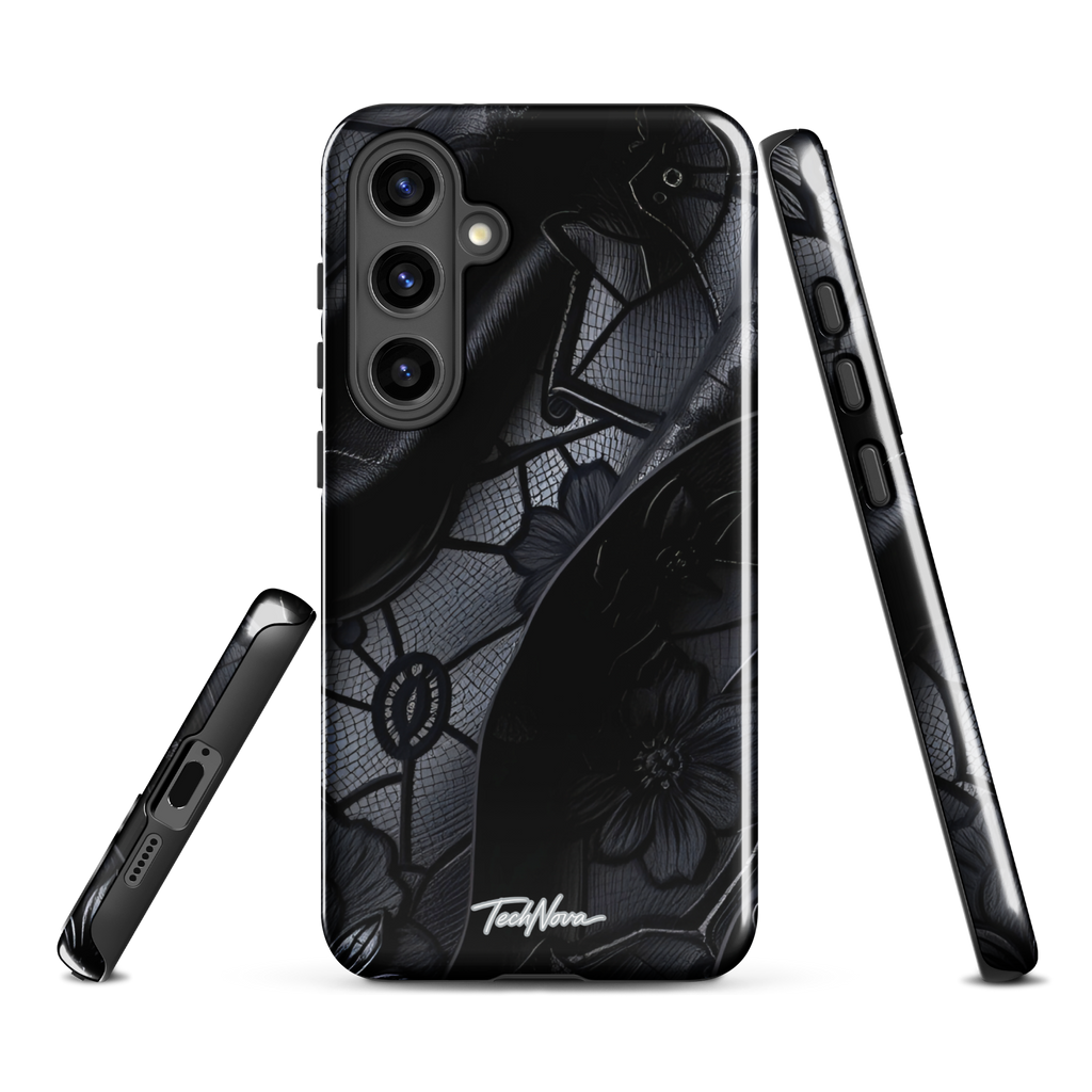 Coque Samsung TechNova Couture Signature - Protection premium haute couture double couche avec charge par induction