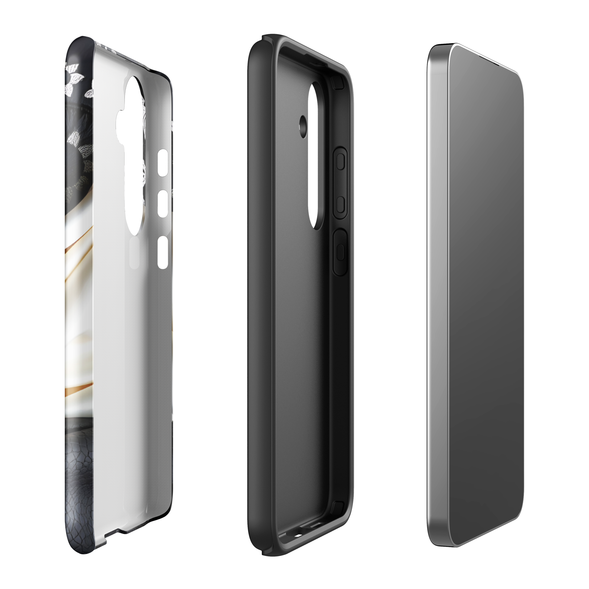 Coque Samsung TechNova Couture Signature - Protection premium haute couture double couche avec charge par induction