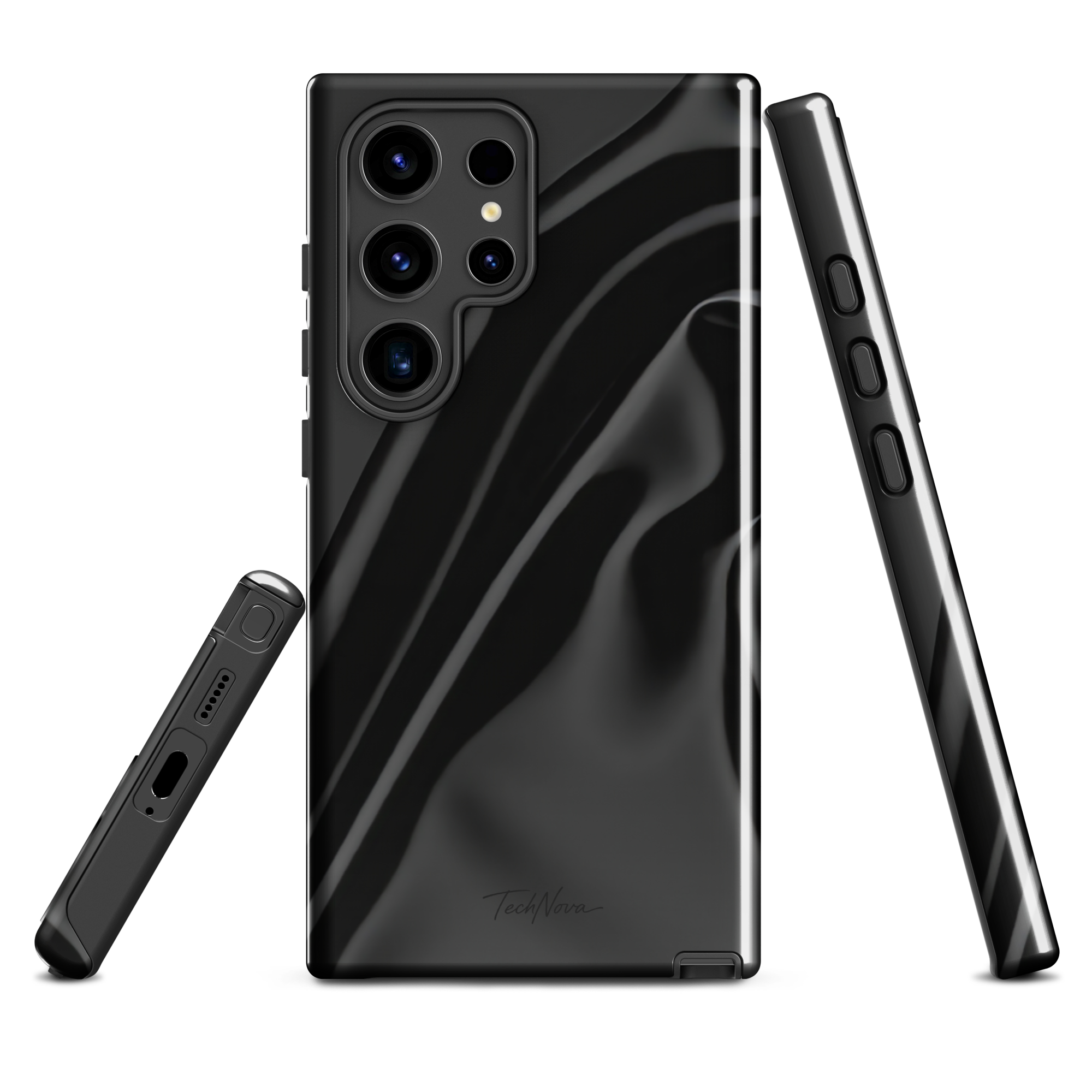 Coque Samsung TechNova Couture Signature - Protection premium haute couture double couche avec charge par induction