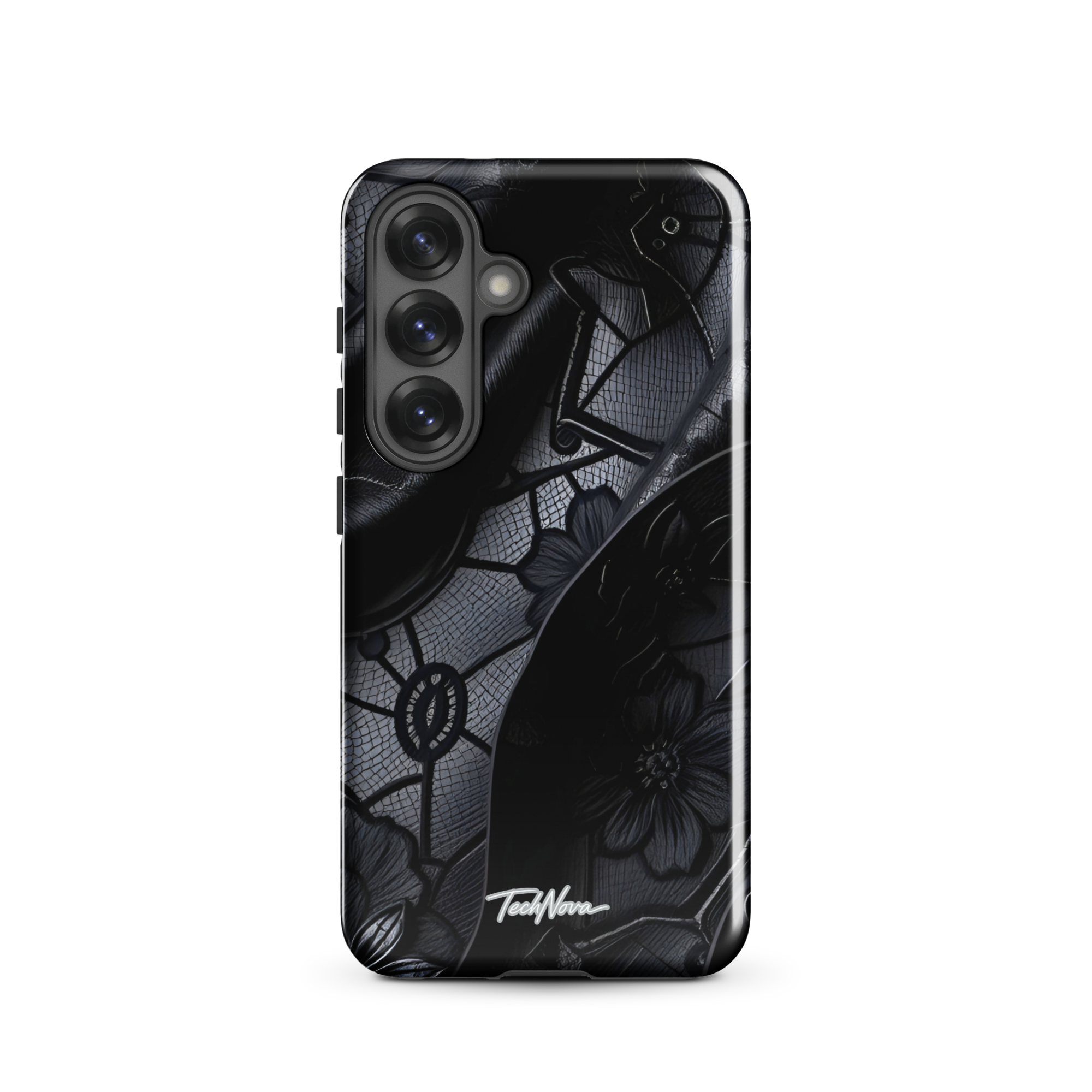 Coque Samsung TechNova Couture Signature - Protection premium haute couture double couche avec charge par induction