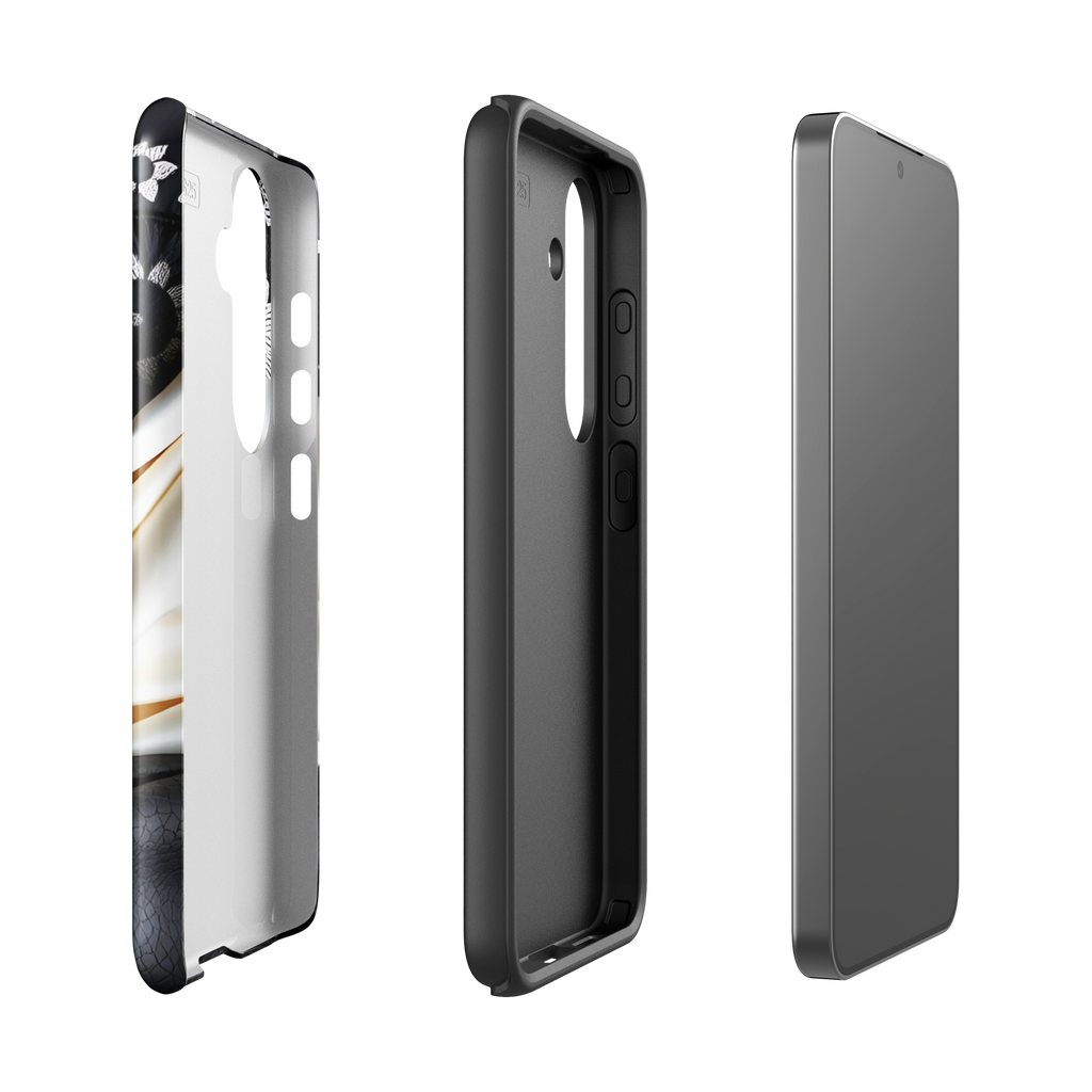 Coque Samsung TechNova Couture Signature - Protection premium haute couture double couche avec charge par induction