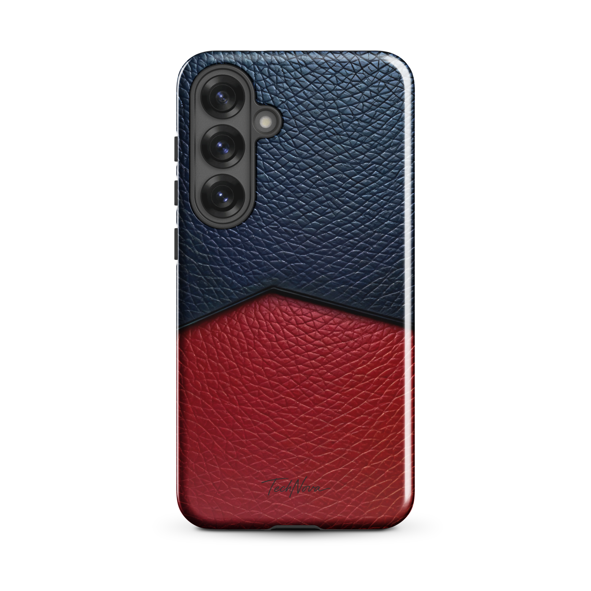 Coque Samsung TechNova Couture Signature - Protection premium haute couture double couche avec charge par induction