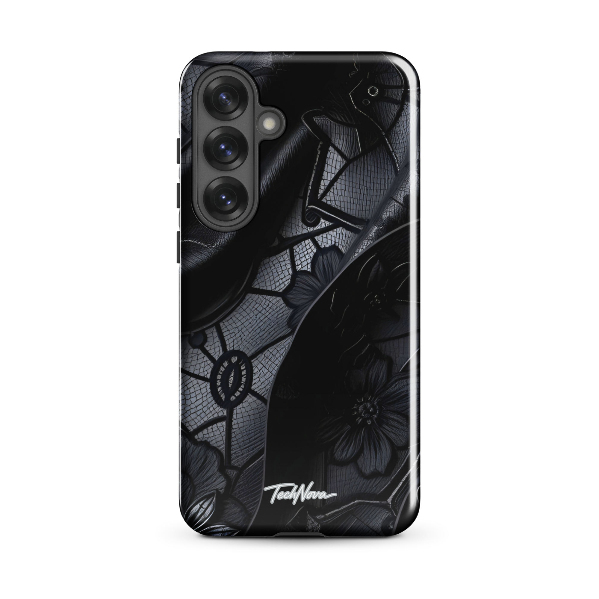 Coque Samsung TechNova Couture Signature - Protection premium haute couture double couche avec charge par induction