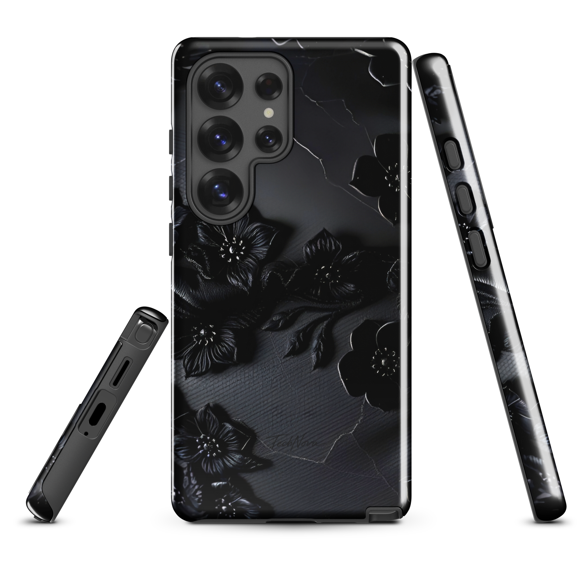 Coque Samsung TechNova Couture Signature - Protection premium haute couture double couche avec charge par induction