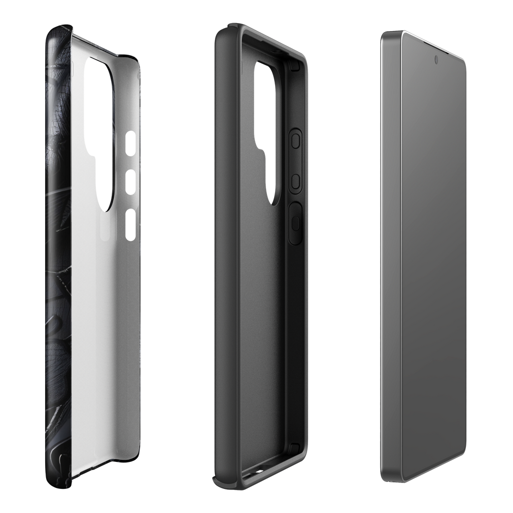 Coque Samsung TechNova Couture Signature - Protection premium haute couture double couche avec charge par induction