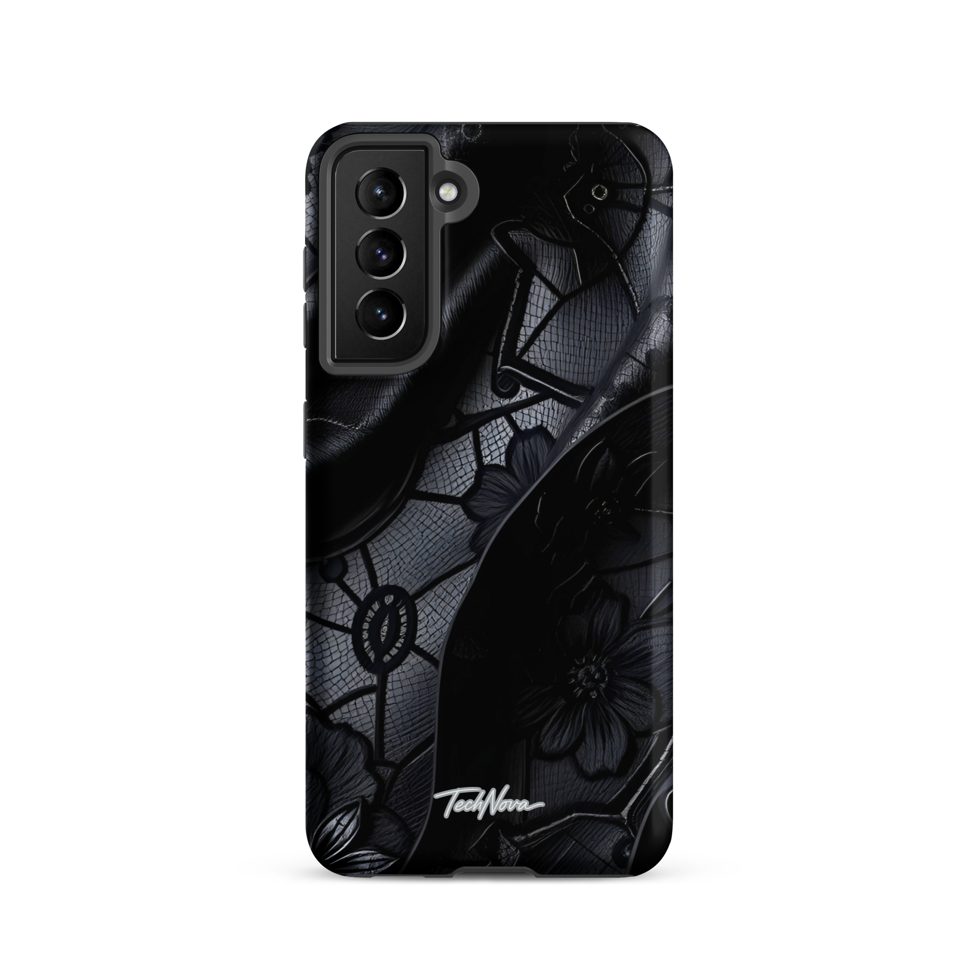 Coque Samsung TechNova Couture Signature - Protection premium haute couture double couche avec charge par induction