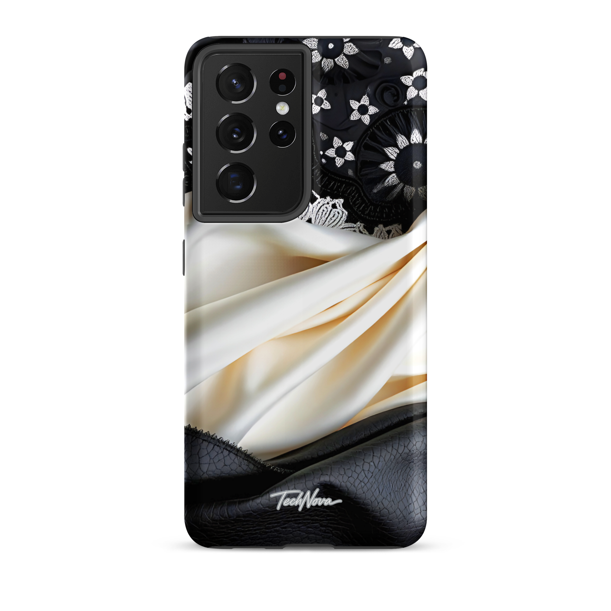 Coque Samsung TechNova Couture Signature - Protection premium haute couture double couche avec charge par induction