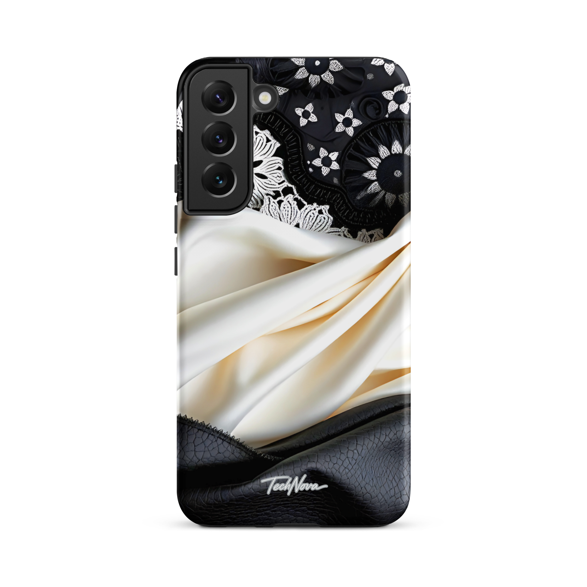 Coque Samsung TechNova Couture Signature - Protection premium haute couture double couche avec charge par induction