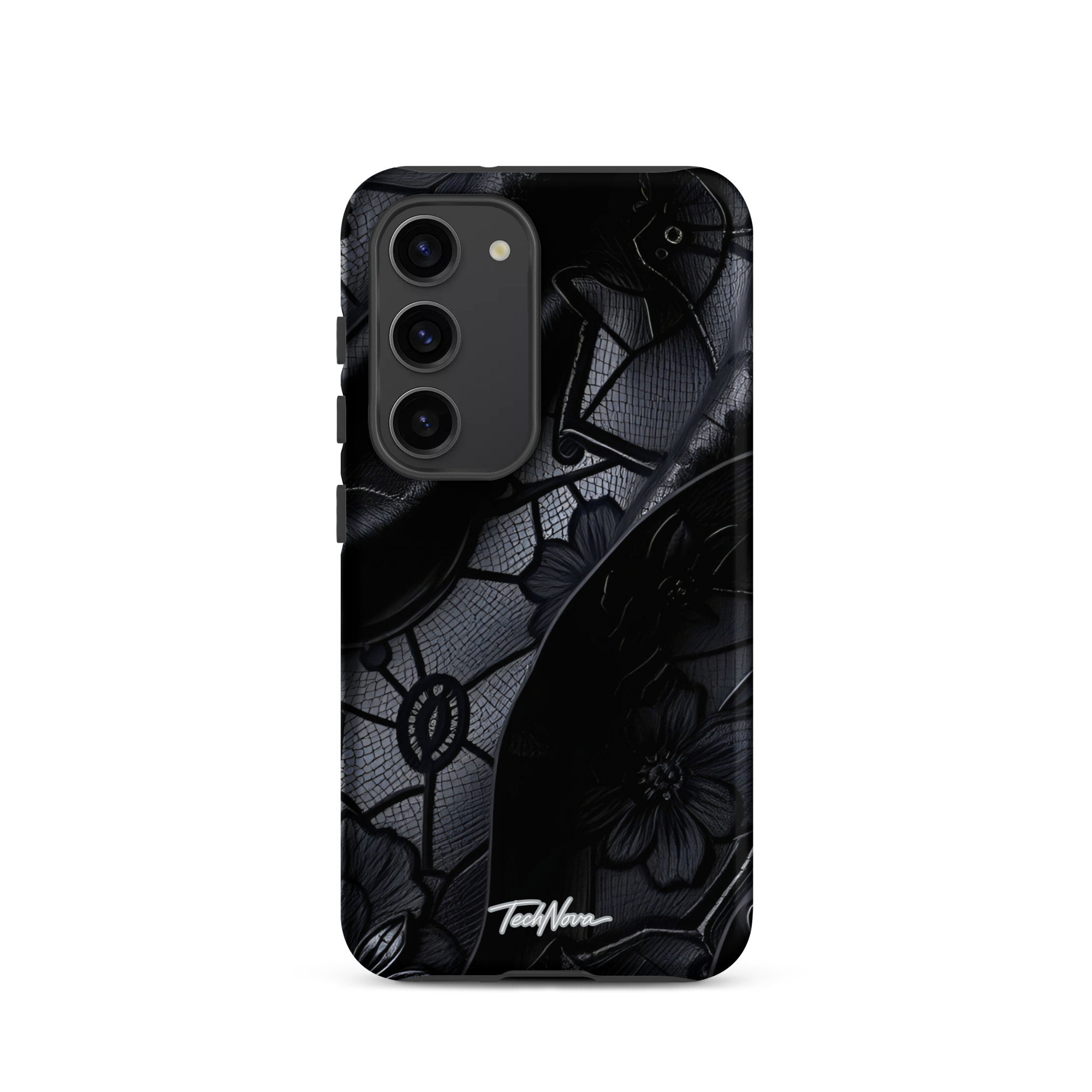 Coque Samsung TechNova Couture Signature - Protection premium haute couture double couche avec charge par induction