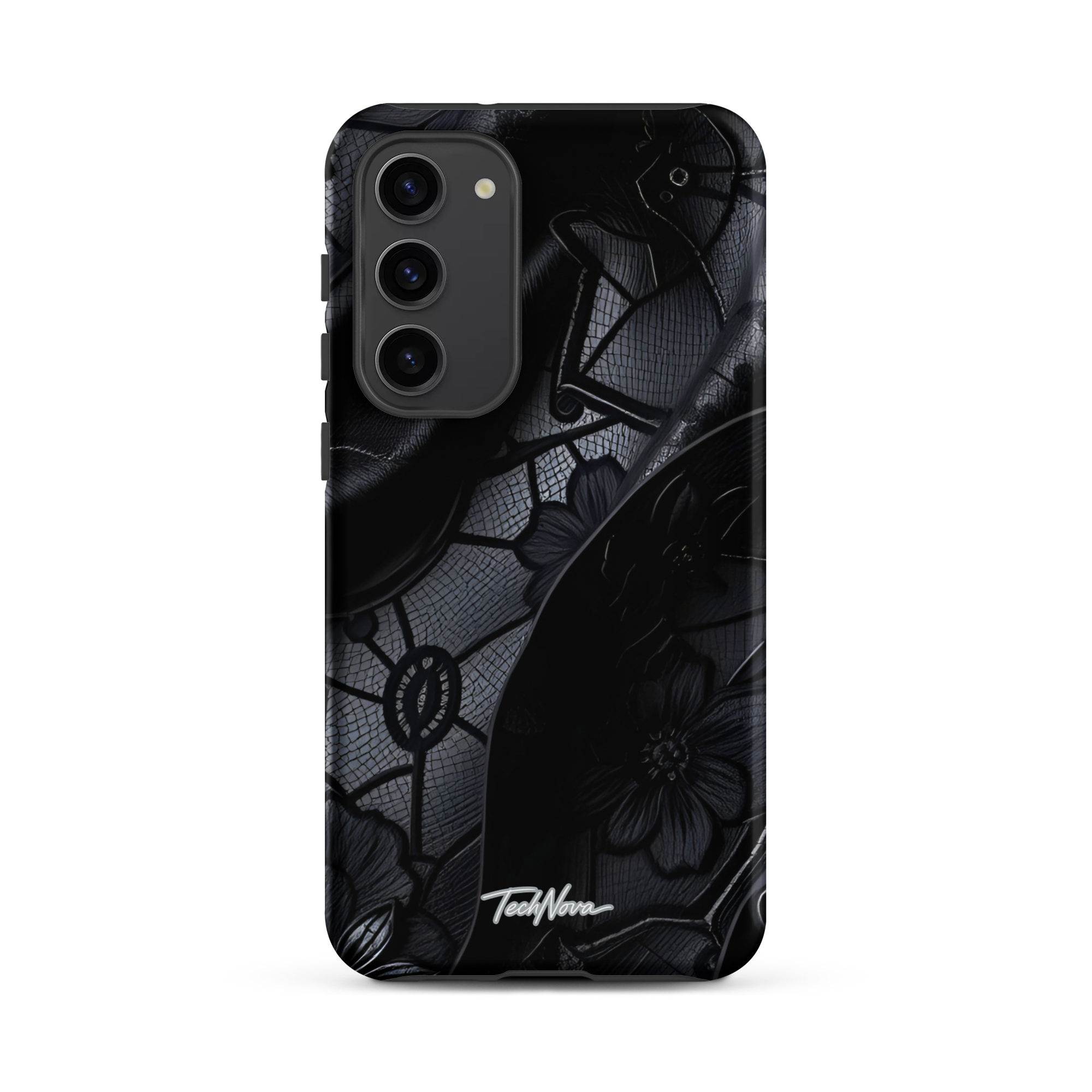 Coque Samsung TechNova Couture Signature - Protection premium haute couture double couche avec charge par induction