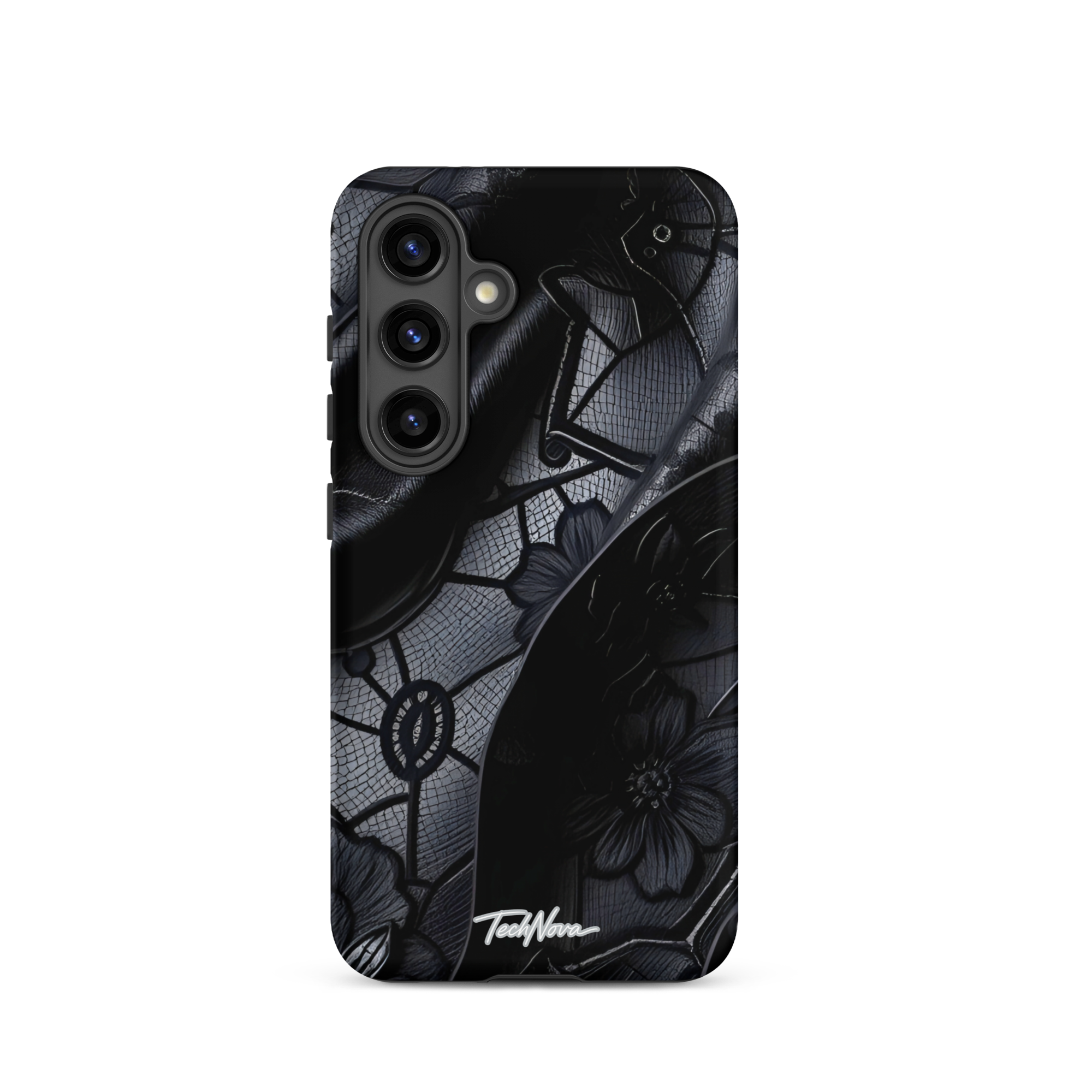 Coque Samsung TechNova Couture Signature - Protection premium haute couture double couche avec charge par induction